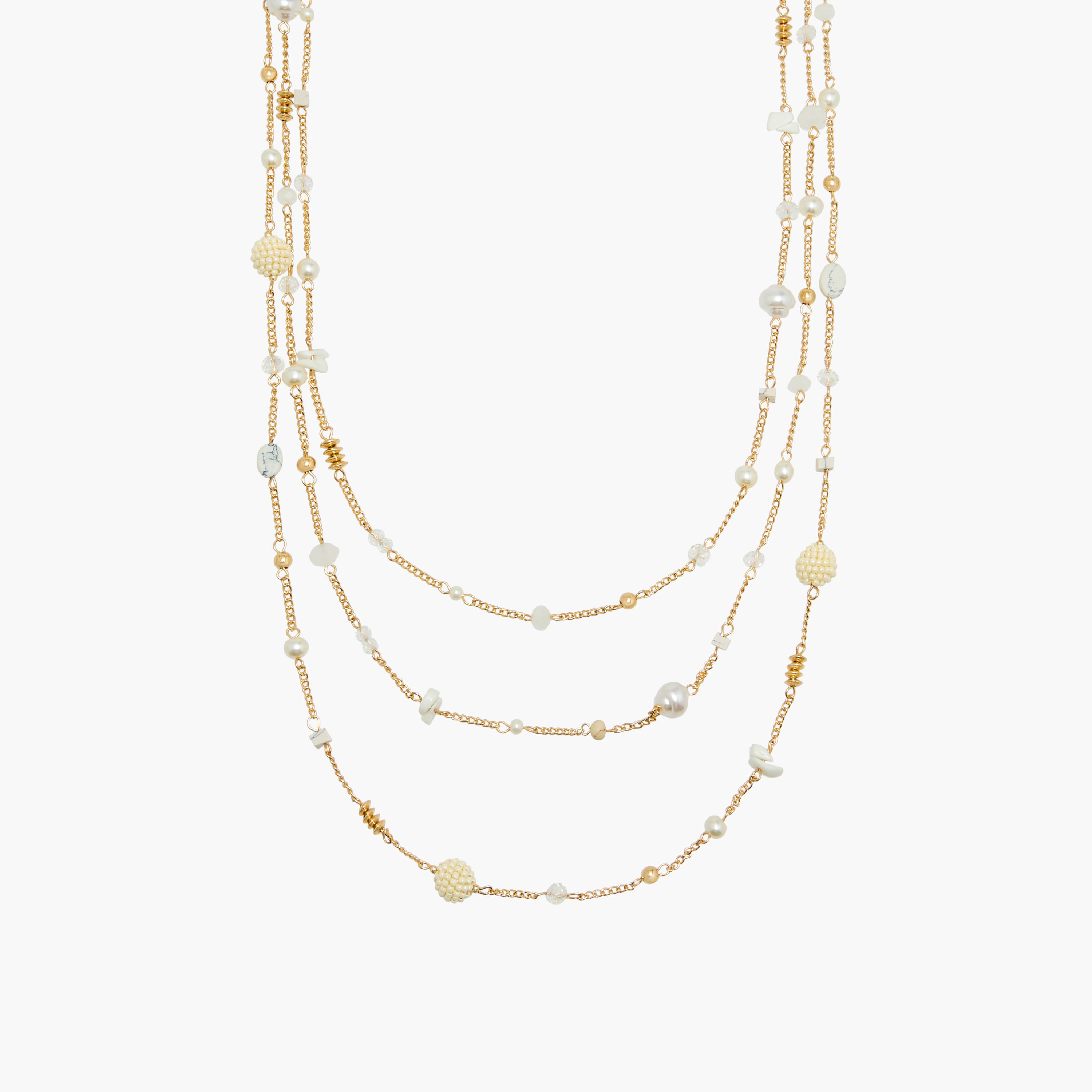 عقد طبقات مزين بمشبك إغلاق-women-watchesandjewellery-jewellery-necklacesandpendants-image-1