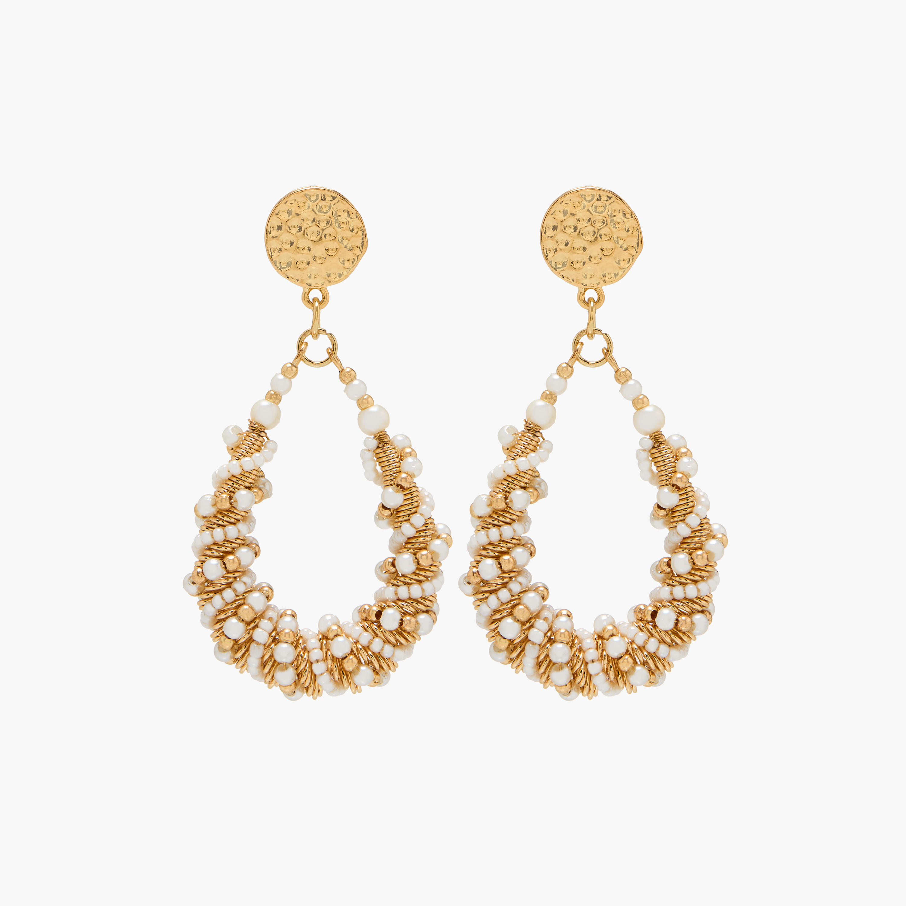 حلقان متدليّة مزيّنة بمكبس إغلاق خلفي-women-watchesandjewellery-jewellery-earrings-image-1