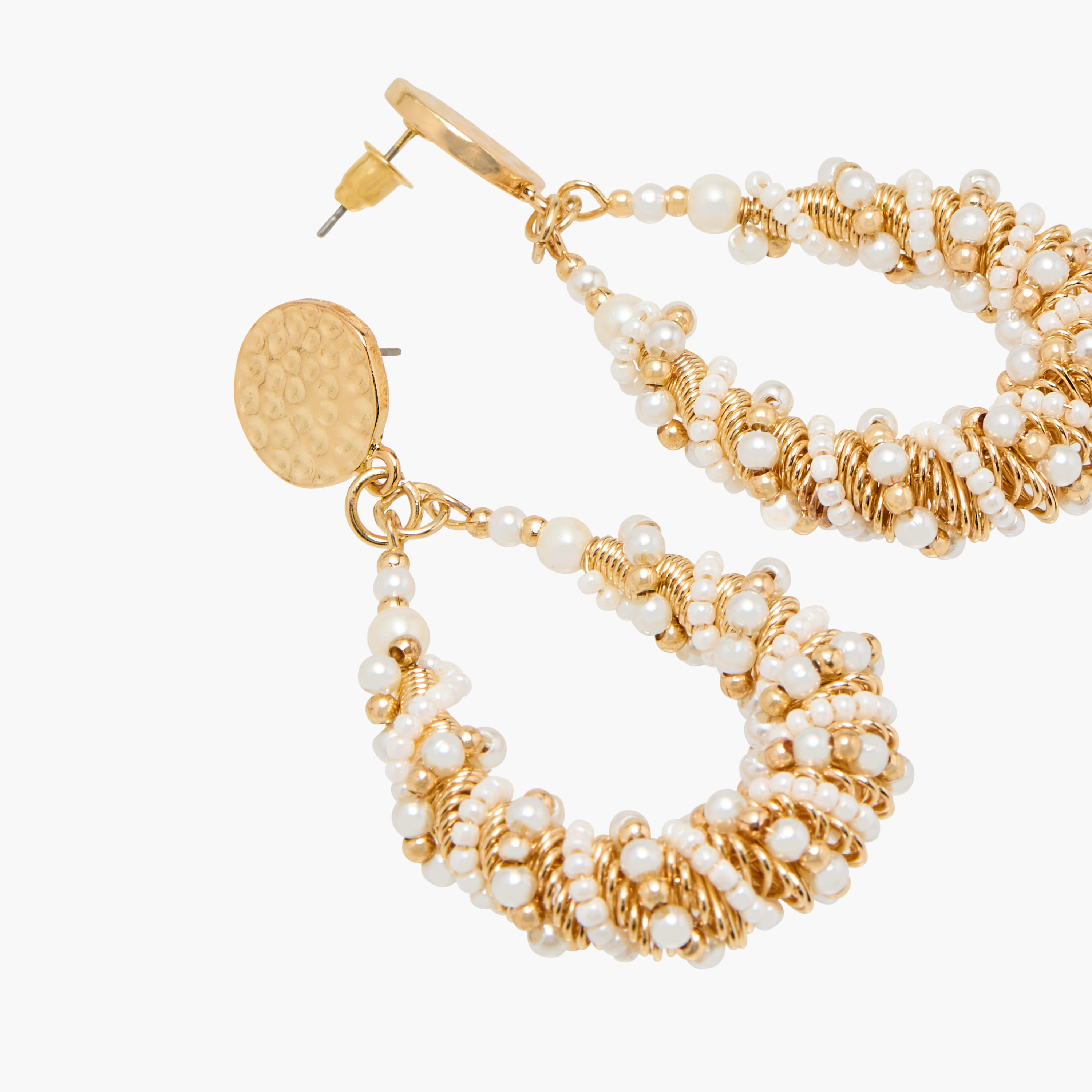 حلقان متدليّة مزيّنة بمكبس إغلاق خلفي-women-watchesandjewellery-jewellery-earrings-image-4