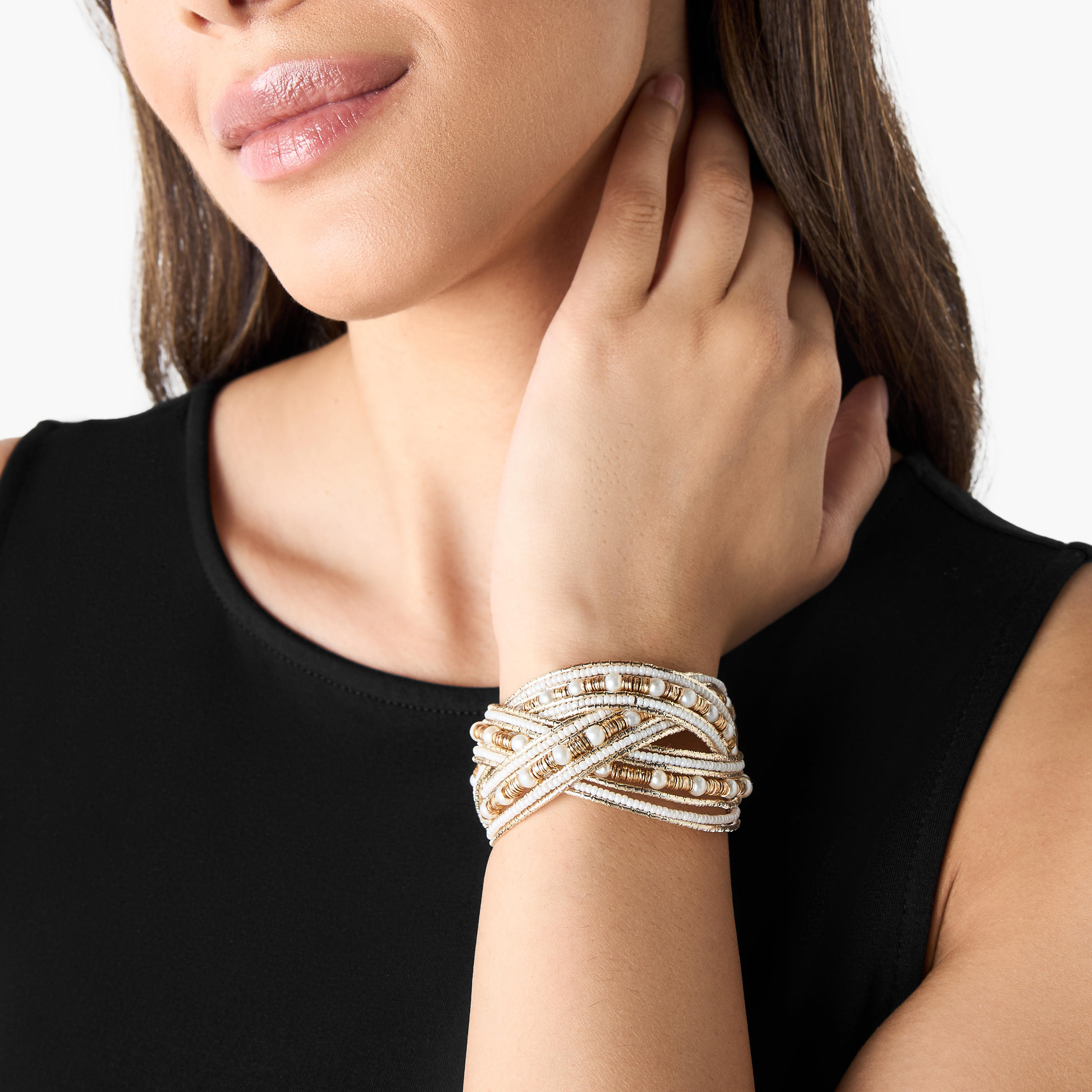 أسورة مزينة بالخرز -women-watchesandjewellery-jewellery-banglesandbracelets-image-2