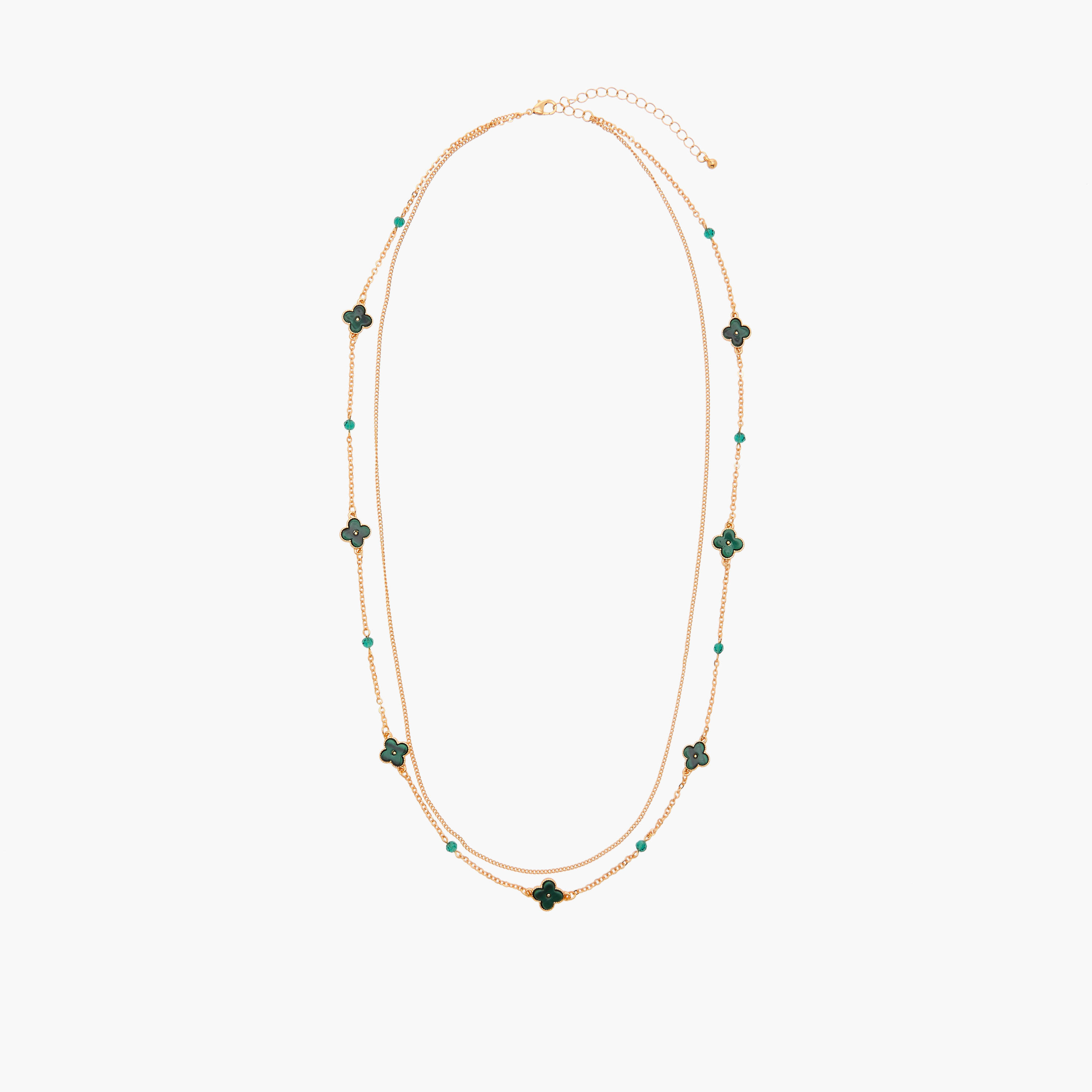قلادة طبقات بزخارف ومشبك إغلاق-women-watchesandjewellery-jewellery-necklacesandpendants-image-4