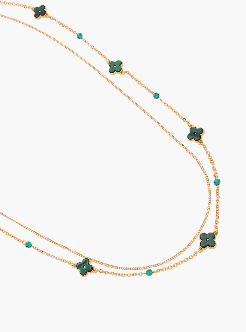 قلادة طبقات بزخارف ومشبك إغلاق-women-watchesandjewellery-jewellery-necklacesandpendants-image-3