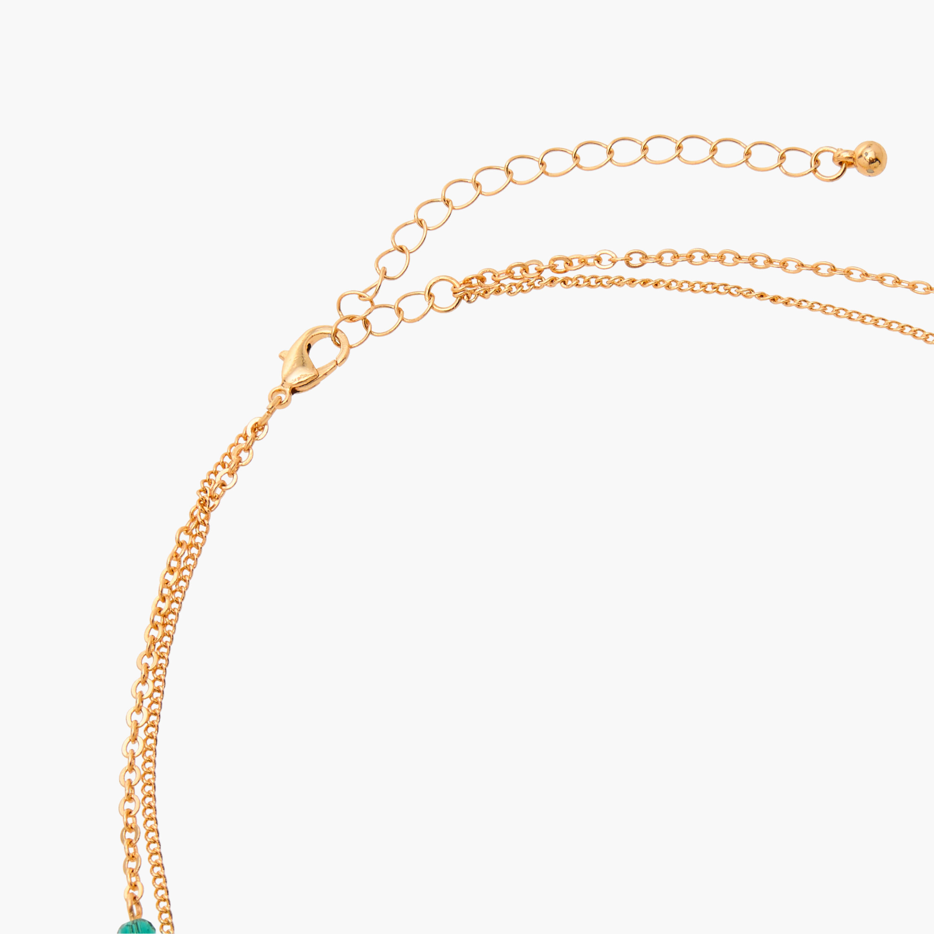 قلادة طبقات بزخارف ومشبك إغلاق-women-watchesandjewellery-jewellery-necklacesandpendants-image-1