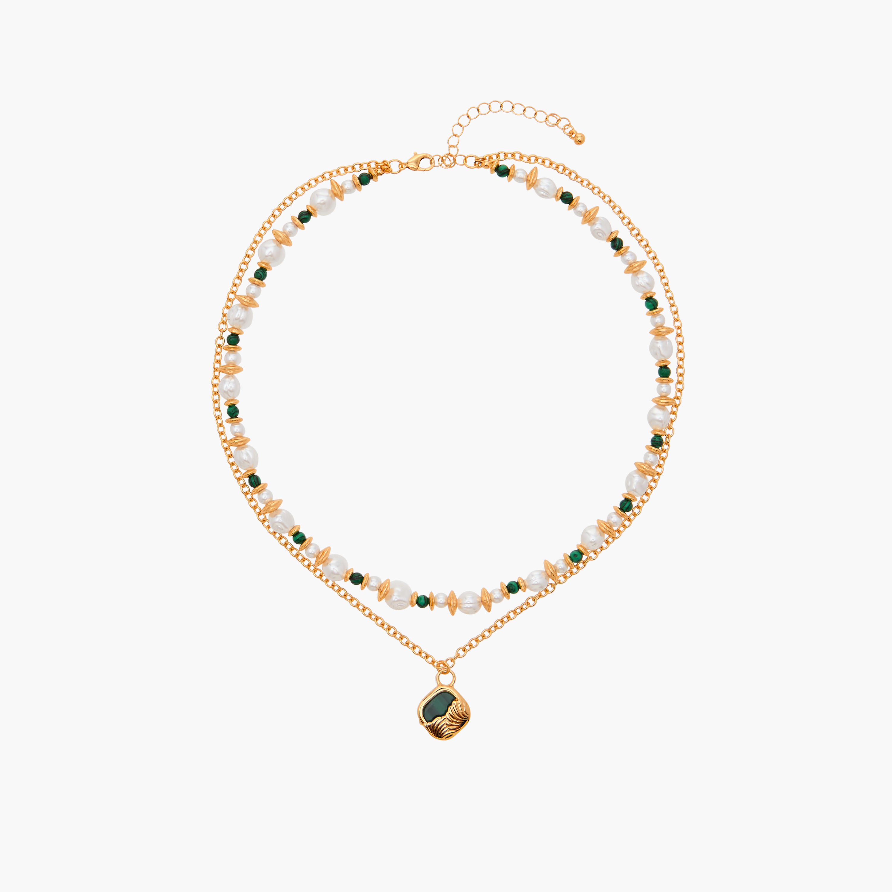 عقد مزين بطبقات ومشبك إغلاق-women-watchesandjewellery-jewellery-necklacesandpendants-image-1