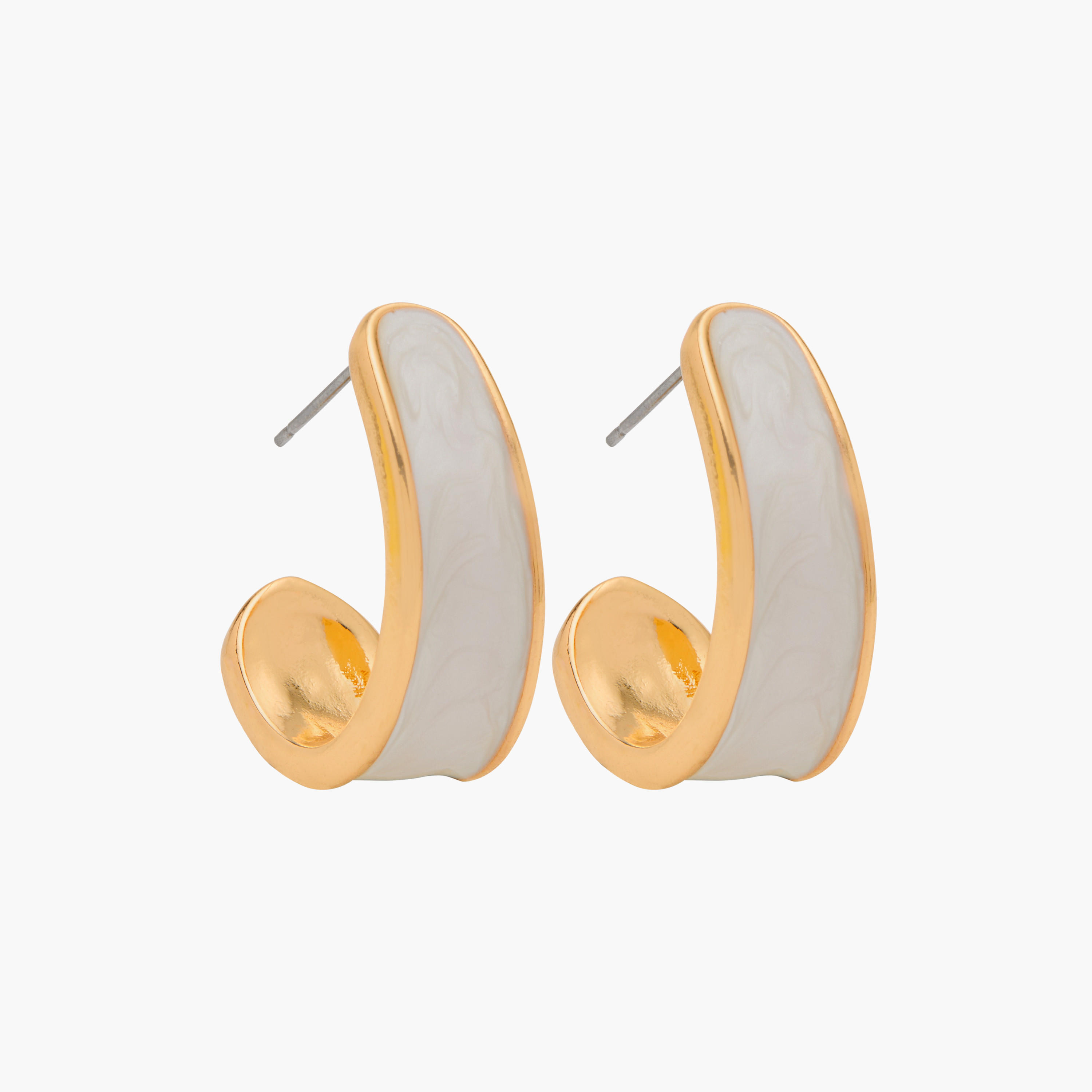 حلقان ميتاليك متنوعة بمكبس إغلاق خلفي - طقم من زوجين-women-watchesandjewellery-jewellery-earrings-image-4