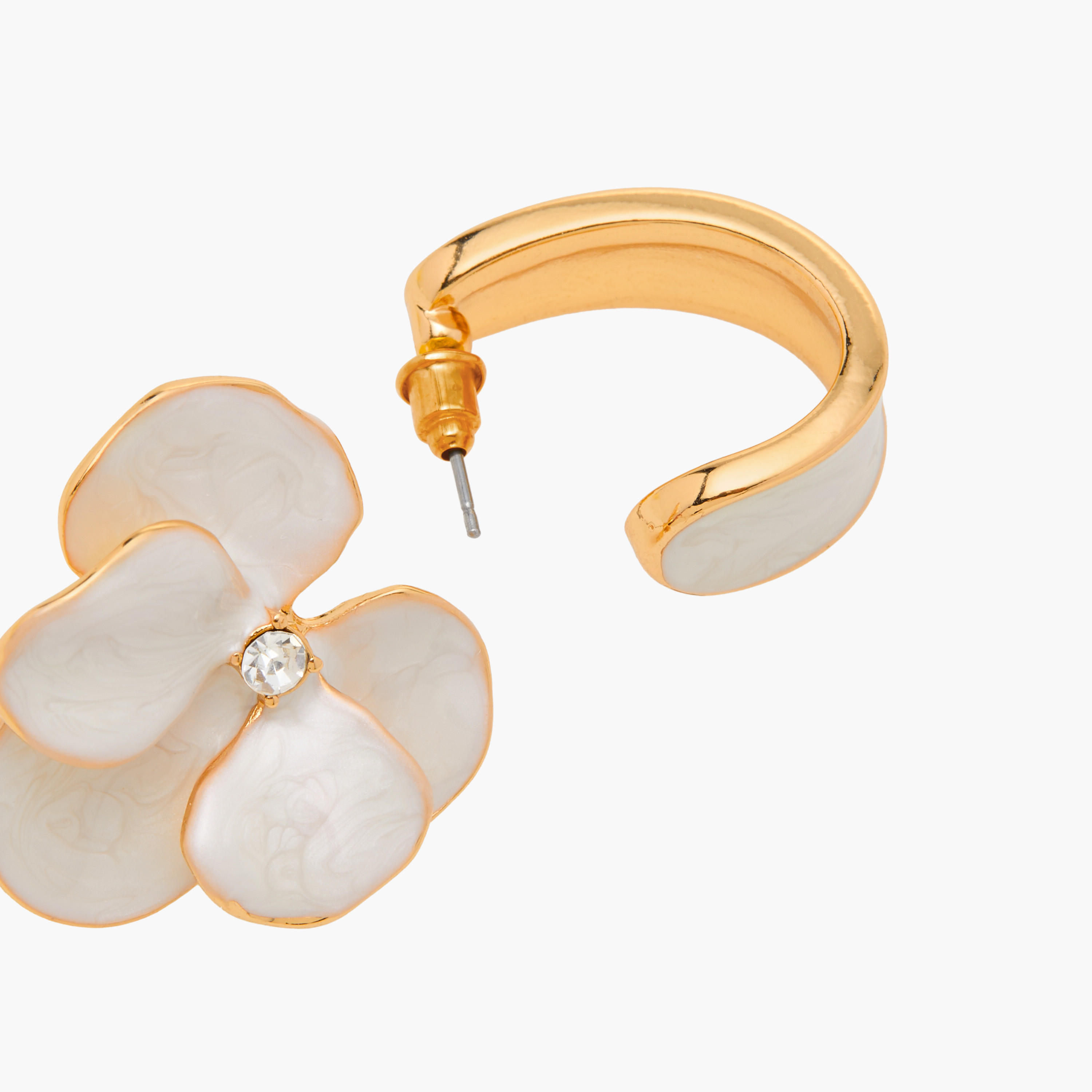 حلقان ميتاليك متنوعة بمكبس إغلاق خلفي - طقم من زوجين-women-watchesandjewellery-jewellery-earrings-image-5