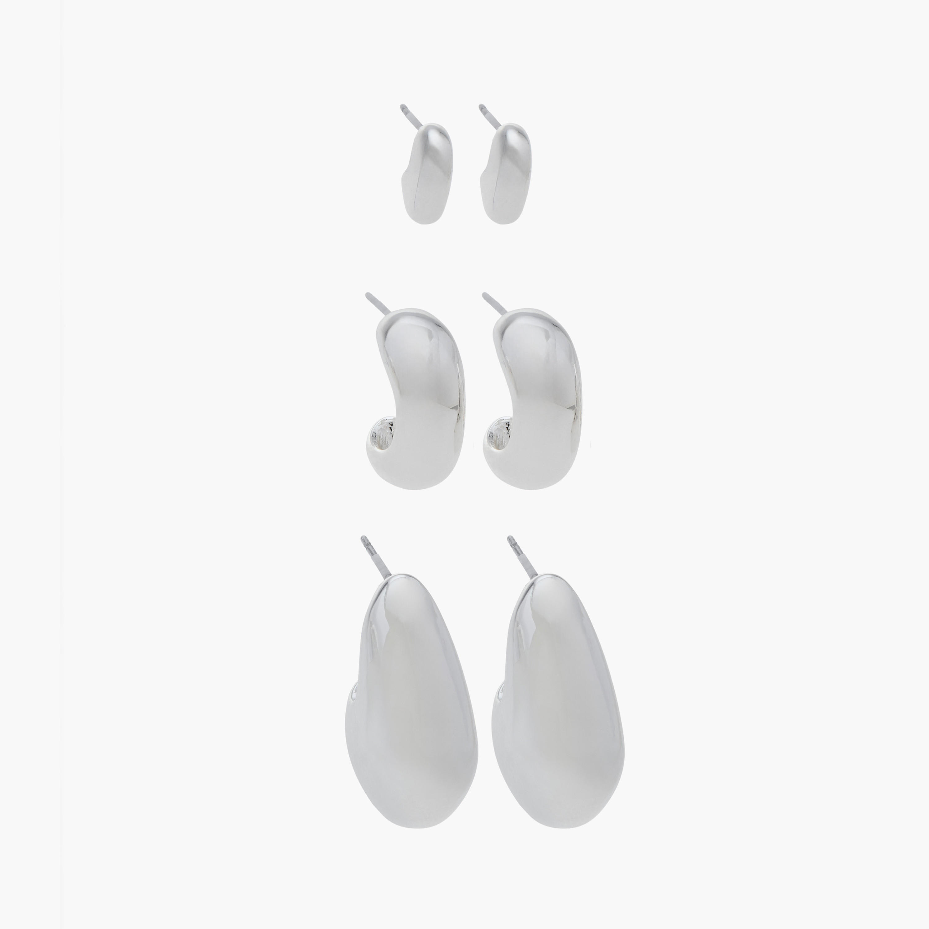 طقم أقراط متنوعة بمشبك إغلاق 3 أزواج-women-watchesandjewellery-jewellery-earrings-image-7