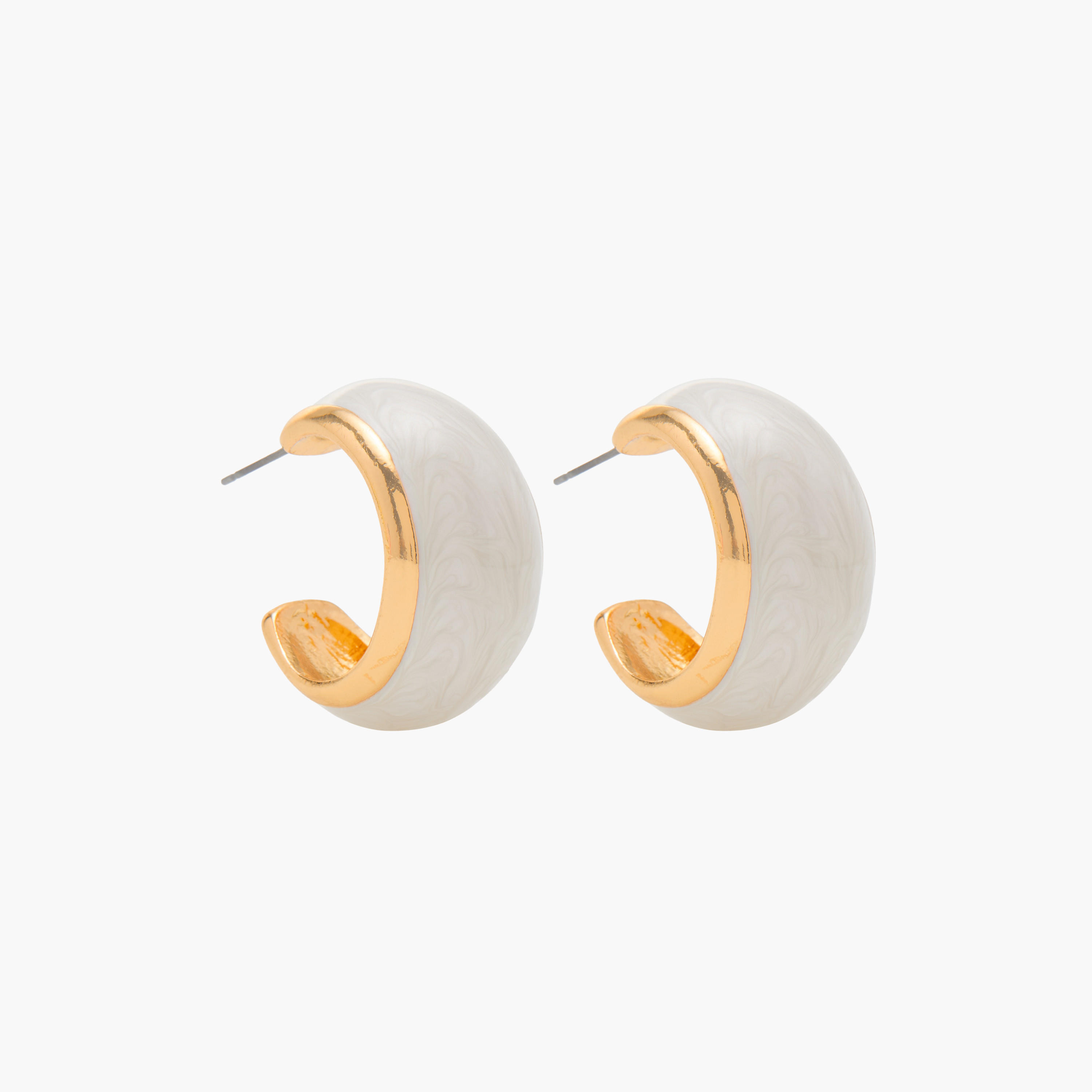 حلقان ميتالك بمكبس إغلاق خلفي - طقم 3 أزواج-women-watchesandjewellery-jewellery-earrings-image-4
