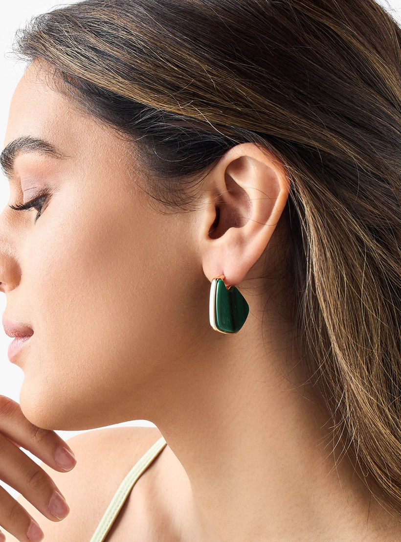 حلقان بارزة الملمس بمكبس إغلاق خلفي - طقم 3 أزواج-women-watchesandjewellery-jewellery-earrings-image-2