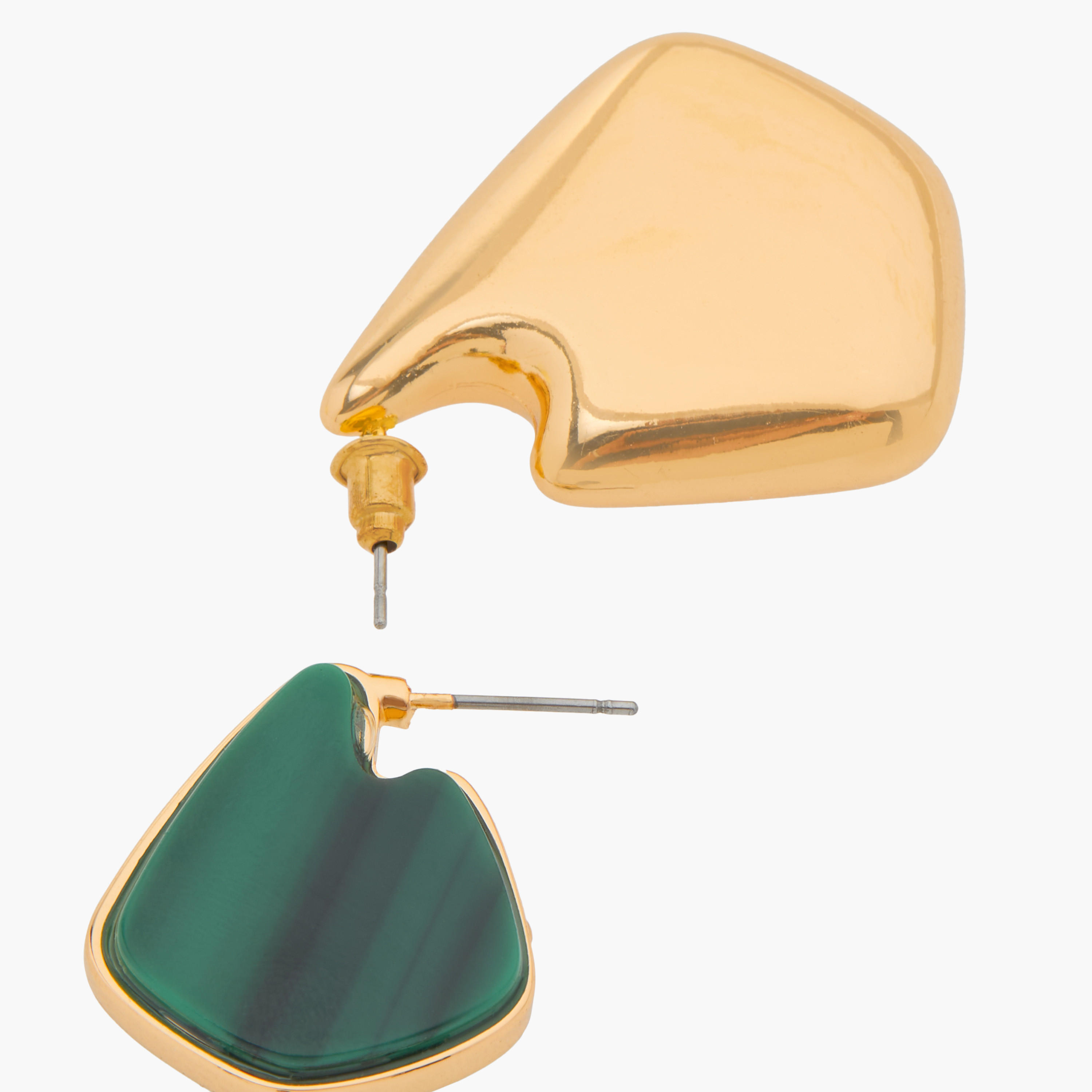 حلقان بارزة الملمس بمكبس إغلاق خلفي - طقم 3 أزواج-women-watchesandjewellery-jewellery-earrings-image-6