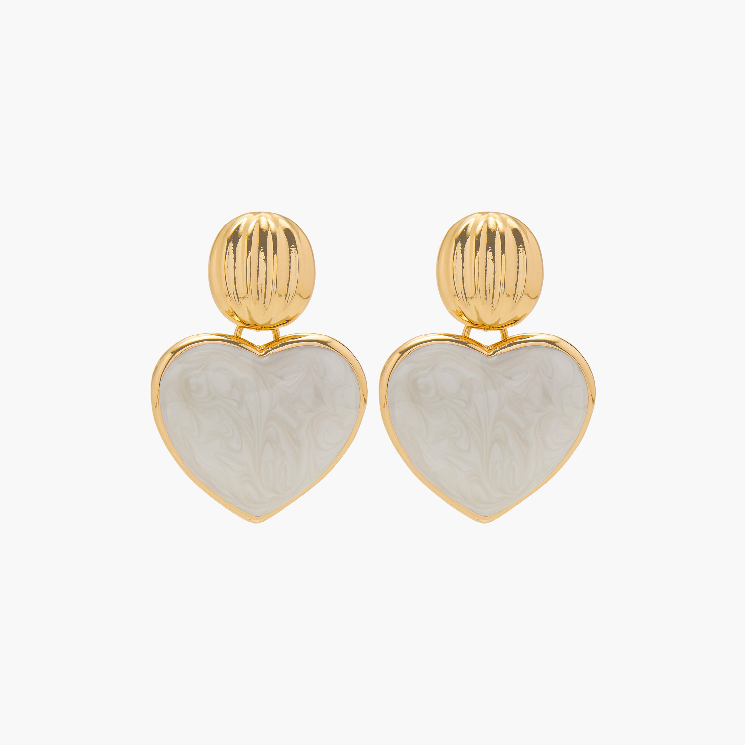 Heart Shape Earrings with Pushback Closure-women-watchesandjewellery-jewellery-earrings-image-1