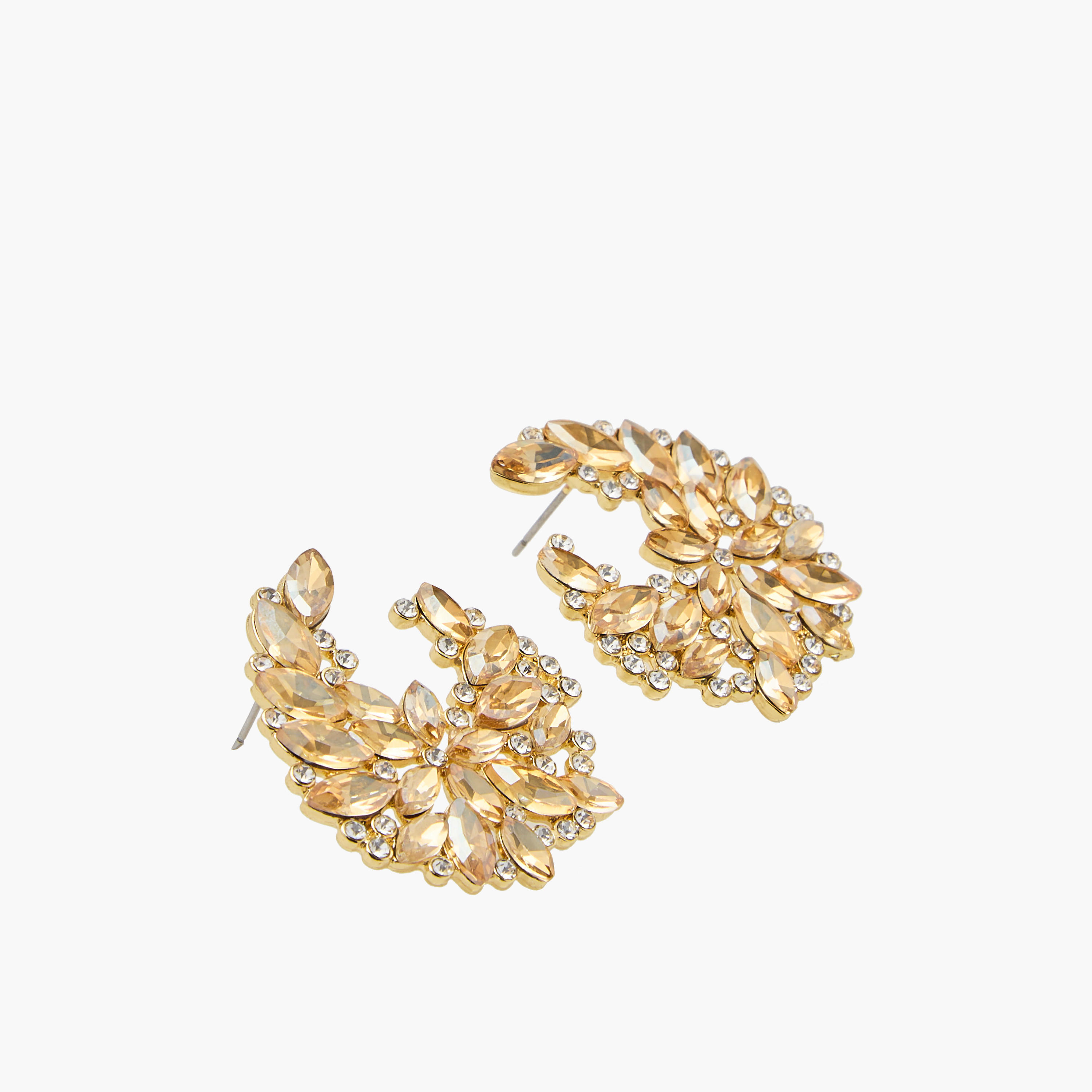 حلق بتزيينات حجر ومكبس إغلاق خلفي-women-watchesandjewellery-jewellery-earrings-image-3