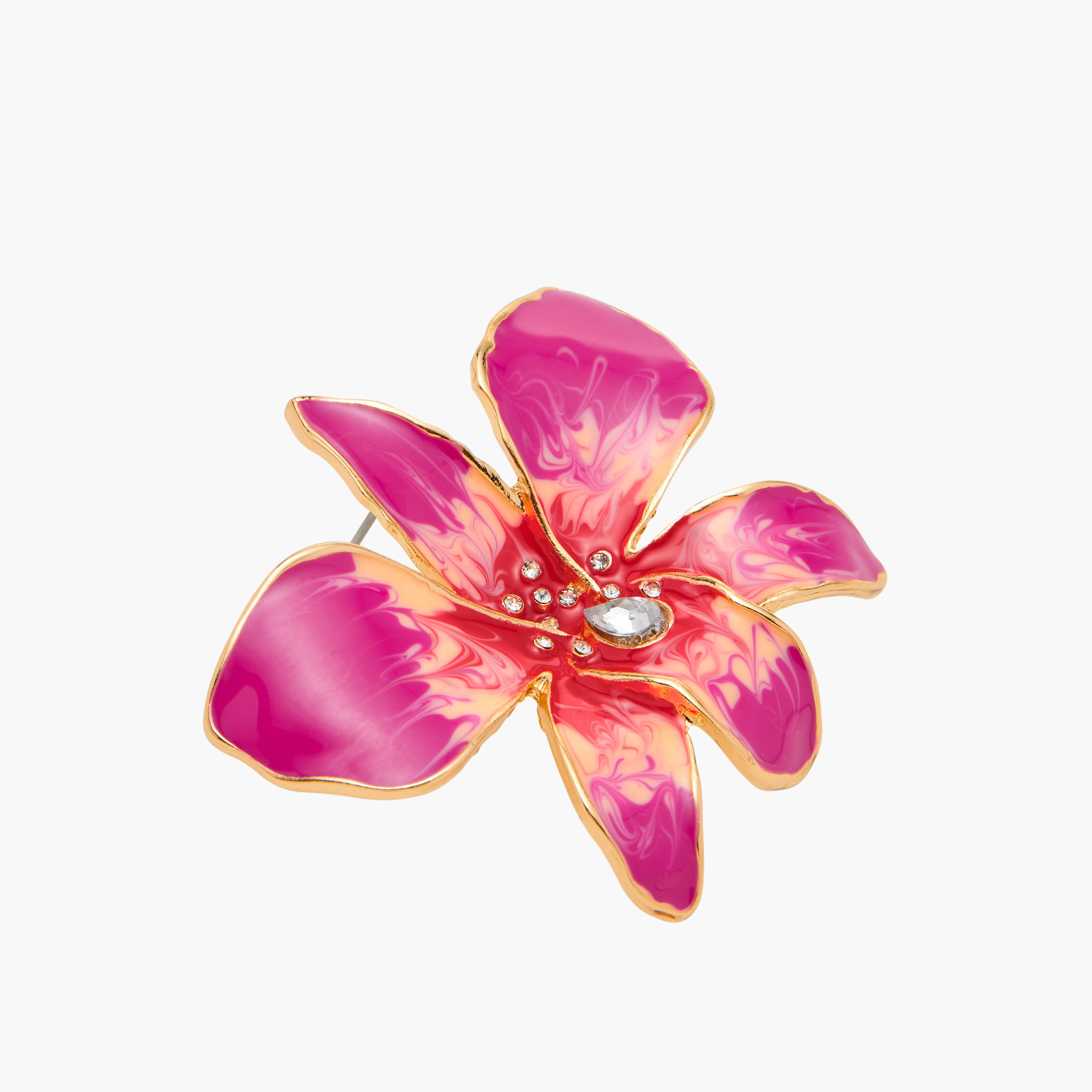 Floral Stud Earrings with Pushback Closure-women-watchesandjewellery-jewellery-earrings-image-4