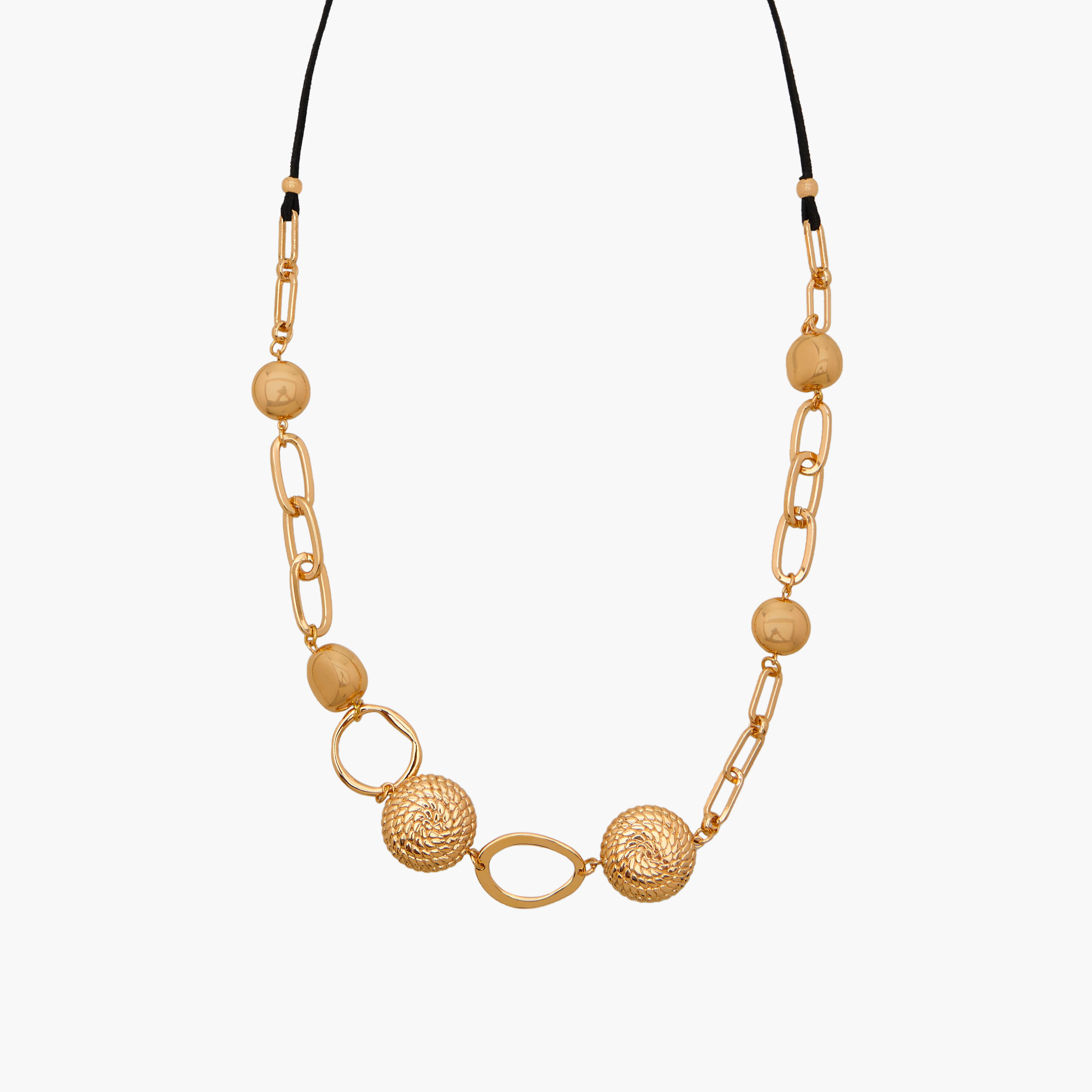 عقد ميتاليك بمشبك إغلاق-women-watchesandjewellery-jewellery-necklacesandpendants-image-1