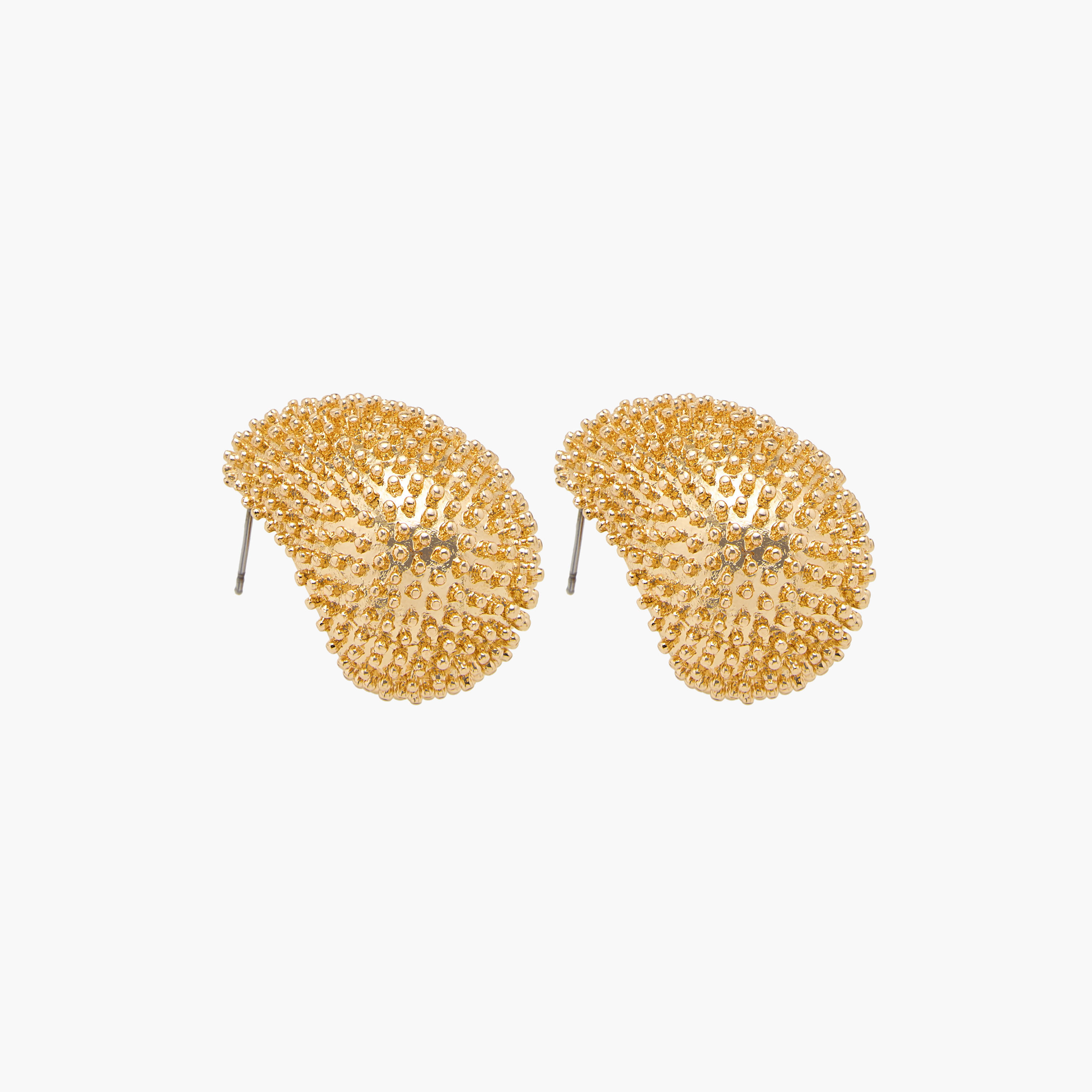 أقراط مرصعة بارزة الملمس مع إغلاق خلفي-women-watchesandjewellery-jewellery-earrings-image-3