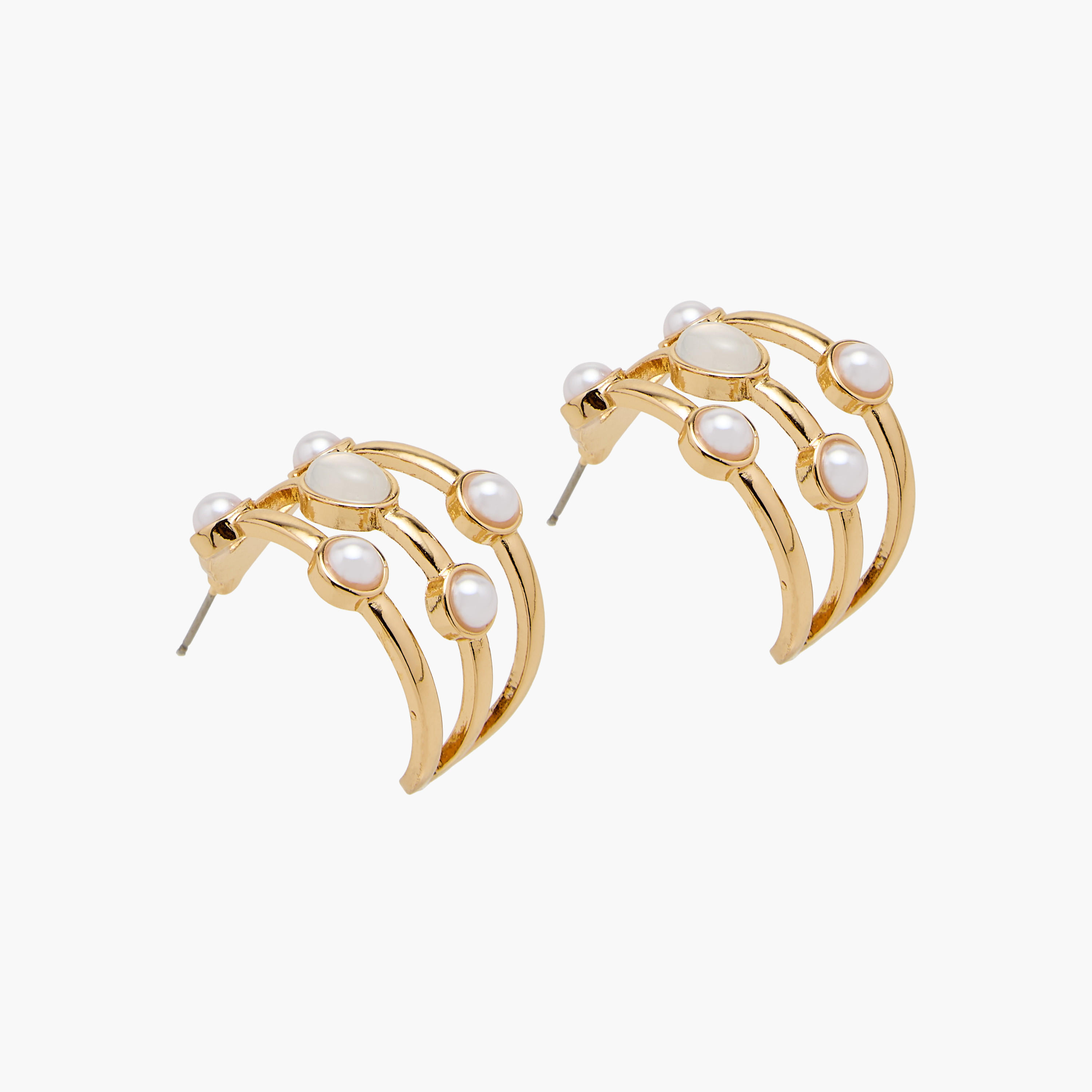 أقراط مزينة باللؤلؤ مع إغلاق خلفي-women-watchesandjewellery-jewellery-earrings-image-3
