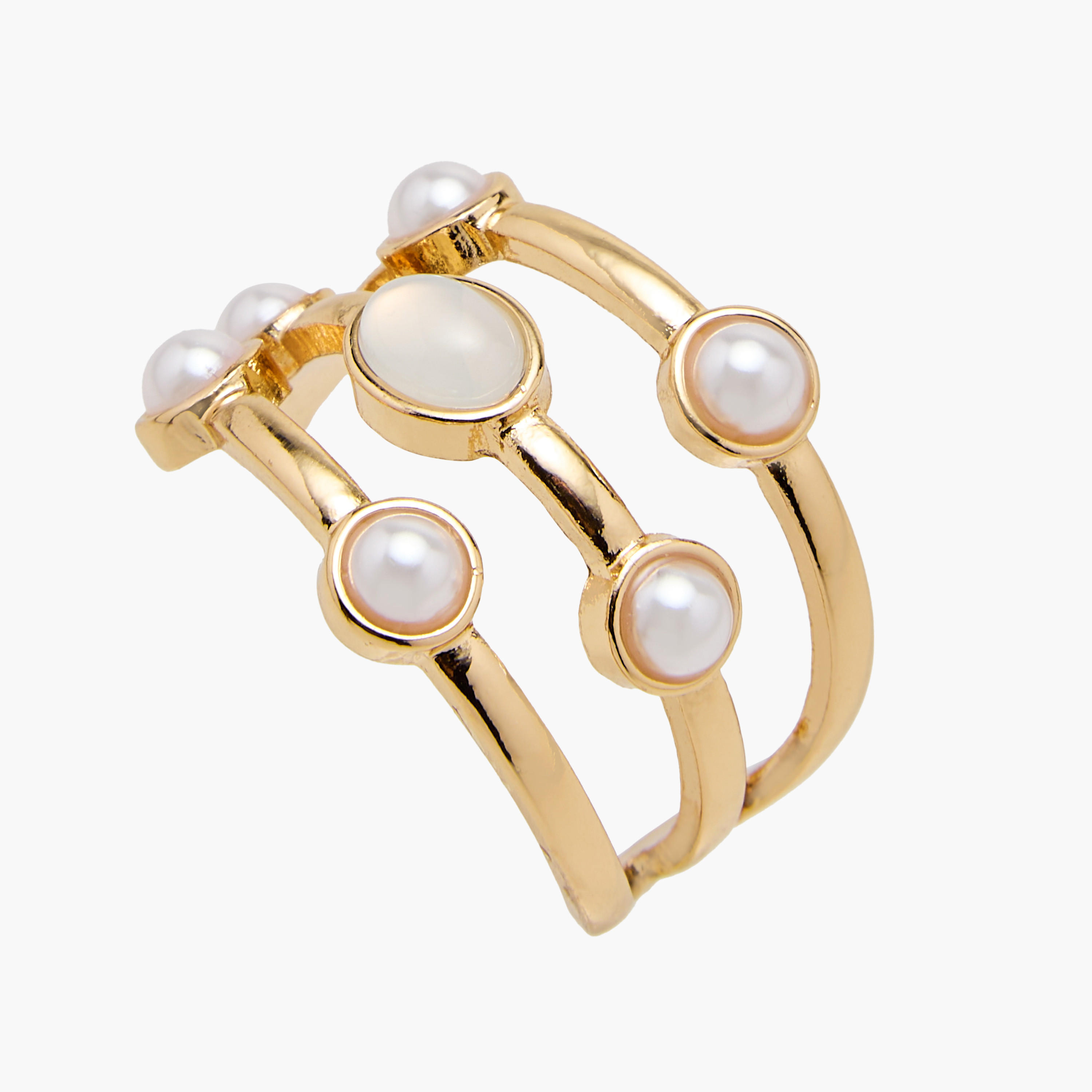 أقراط مزينة باللؤلؤ مع إغلاق خلفي-women-watchesandjewellery-jewellery-earrings-image-4