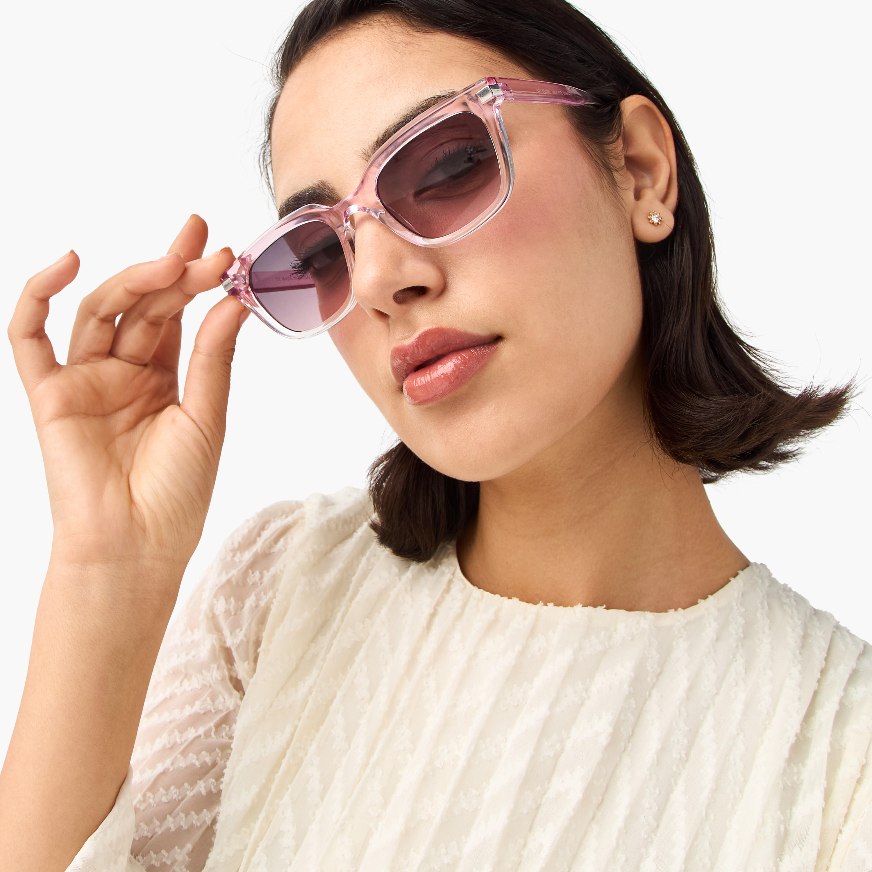 نظارة شمسية بعدسات ملونة وإطار كامل-women-sunglasses-image-5