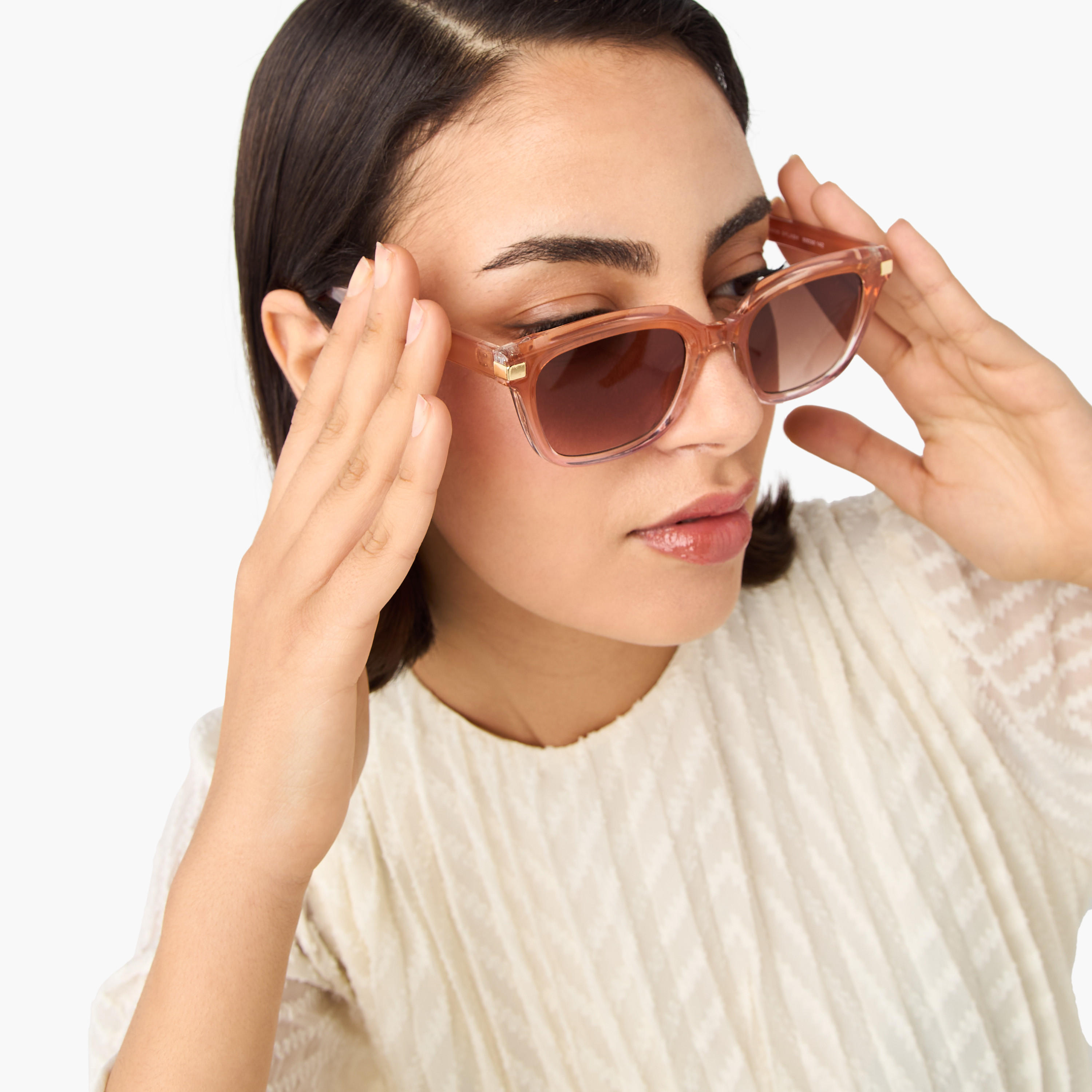 نظارة شمسية بعدسات ملونة وإطار كامل-women-sunglasses-image-5