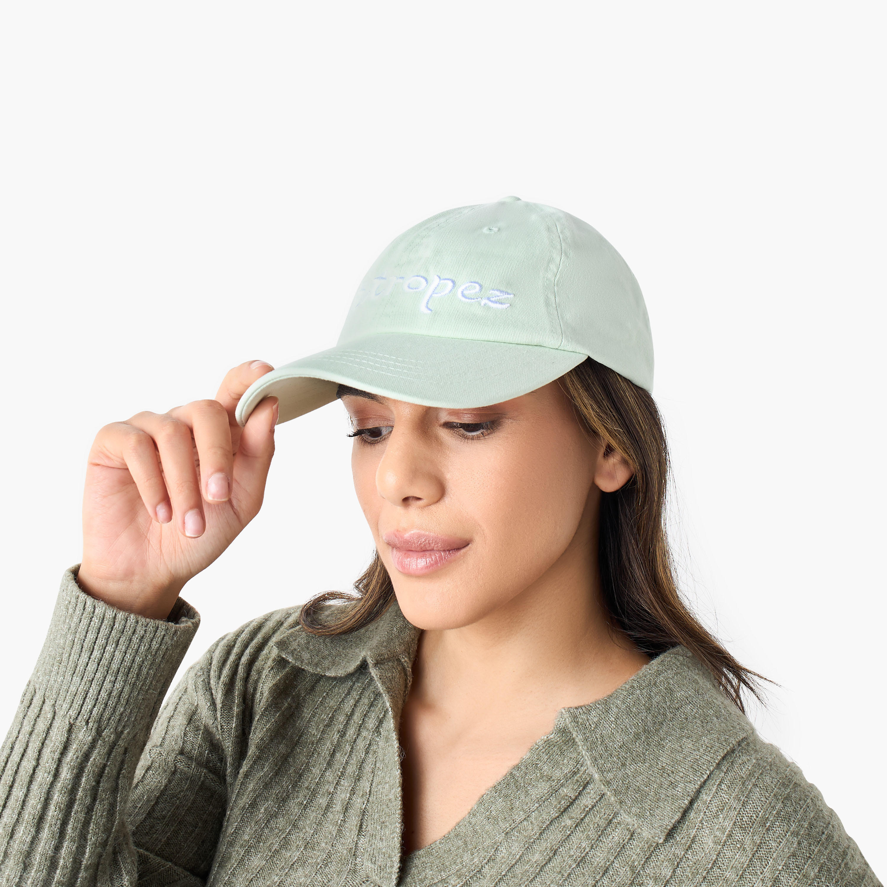 كاب مطرّز بشريط إغلاق لاصق-women-clothingaccessories-capsandhats-image-7