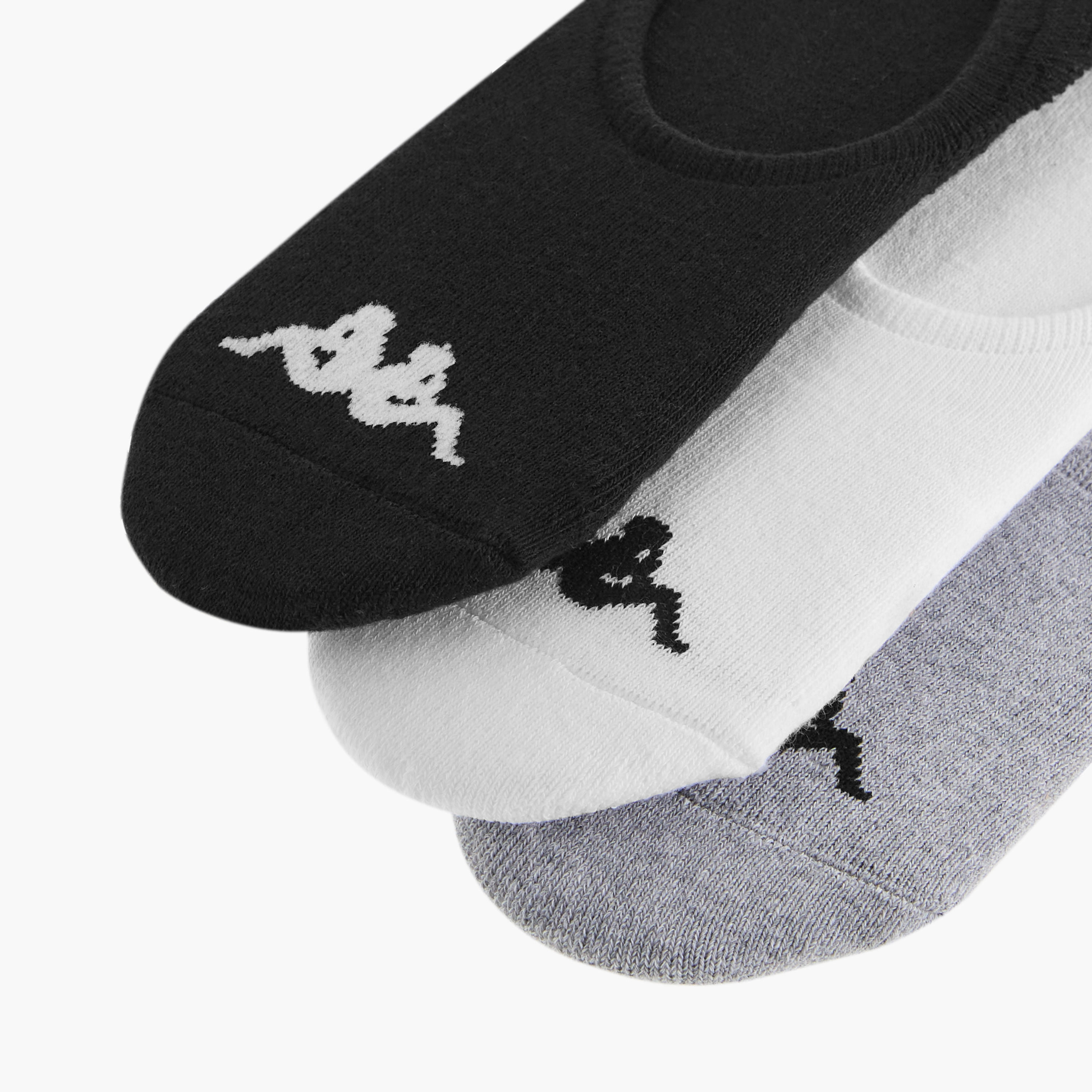 طقم جوارب مخفية بطبعات شعار كابا - 3 أزواج-women-socksandstockings-image-3