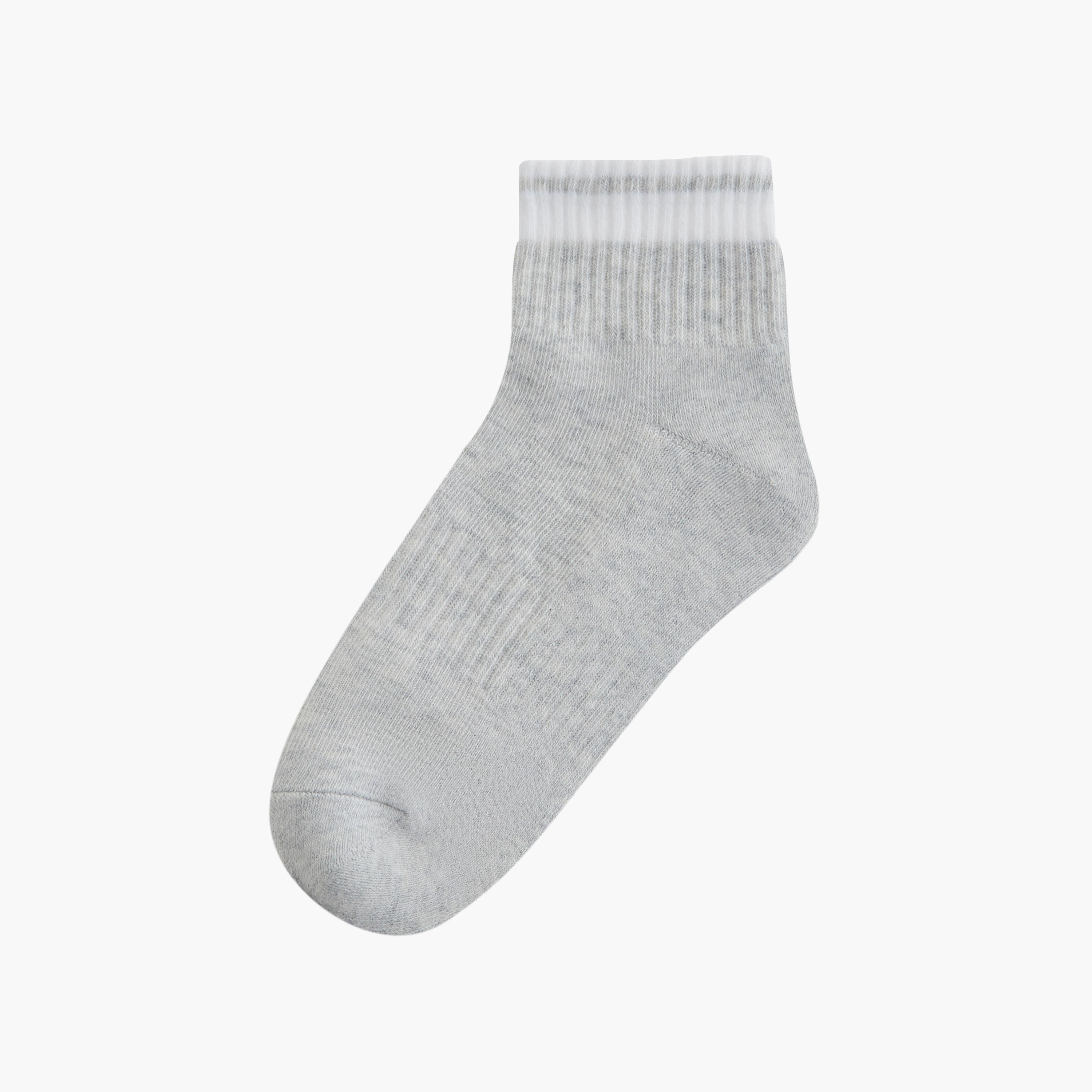 طقم جوارب 3 أزواج مضلعة بطول الكاحل-women-socksandstockings-image-2