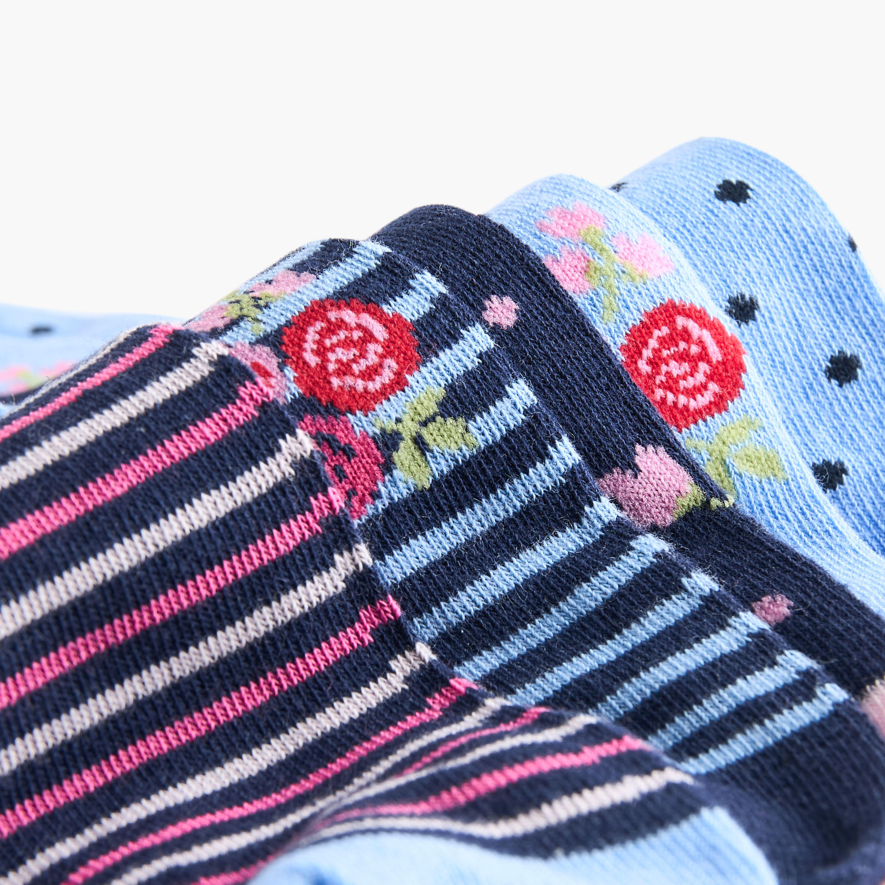 Set of 5 - Printed Socks-women-socksandstockings-image-4