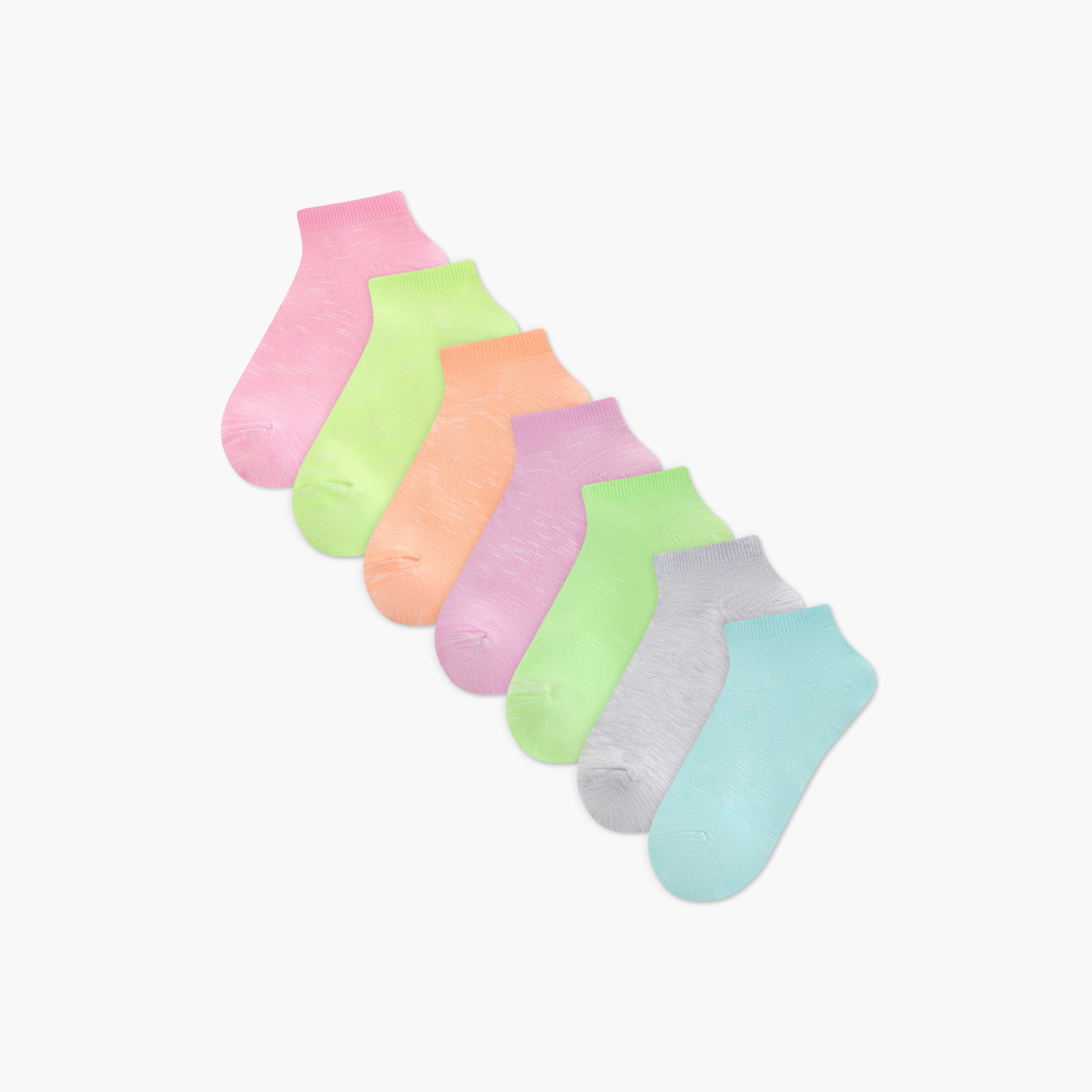 طقم جوارب 7 أزواج بطول الكاحل-women-socksandstockings-image-1