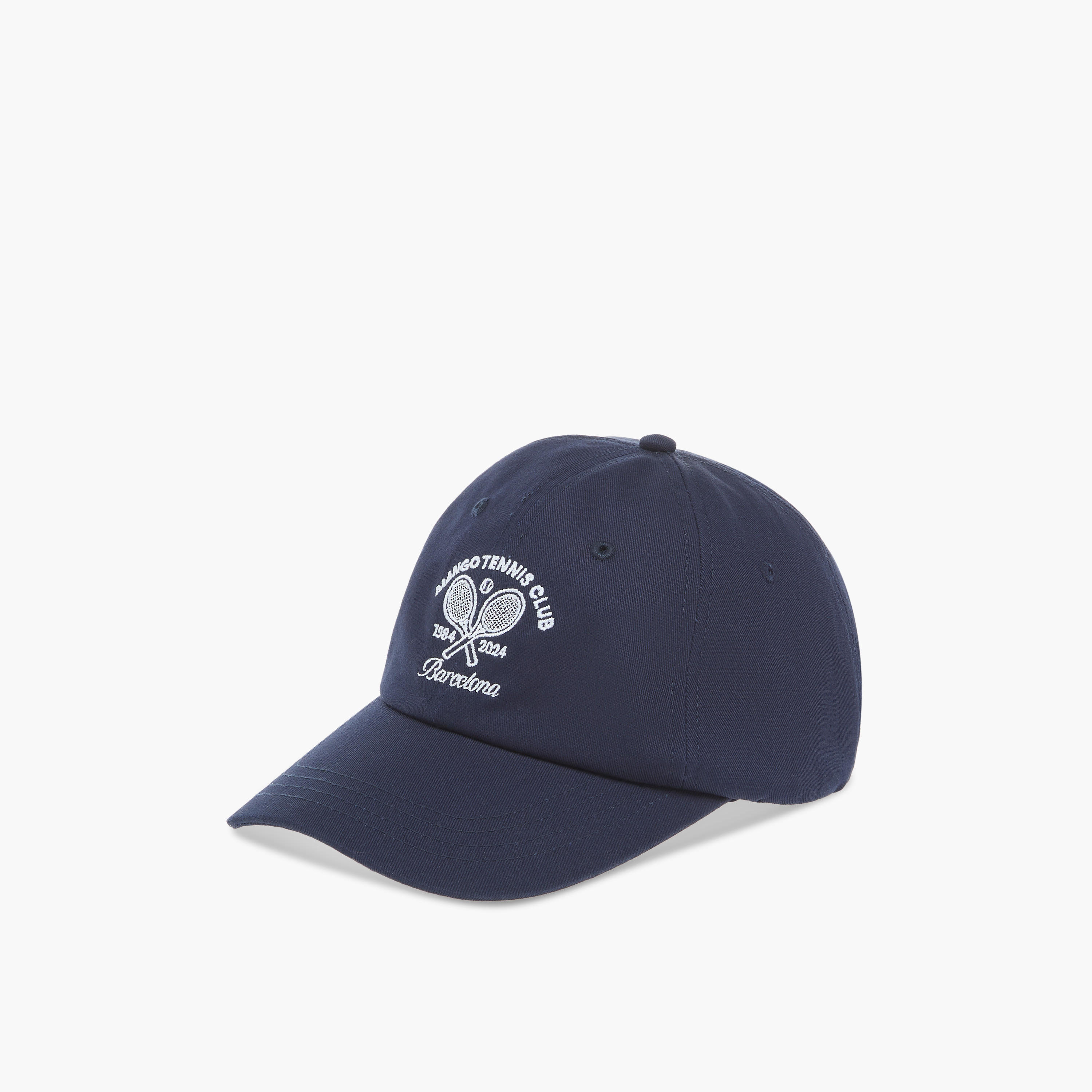 Embroidered Cap with Hook and Loop Closure-women-clothingaccessories-capsandhats-image-3