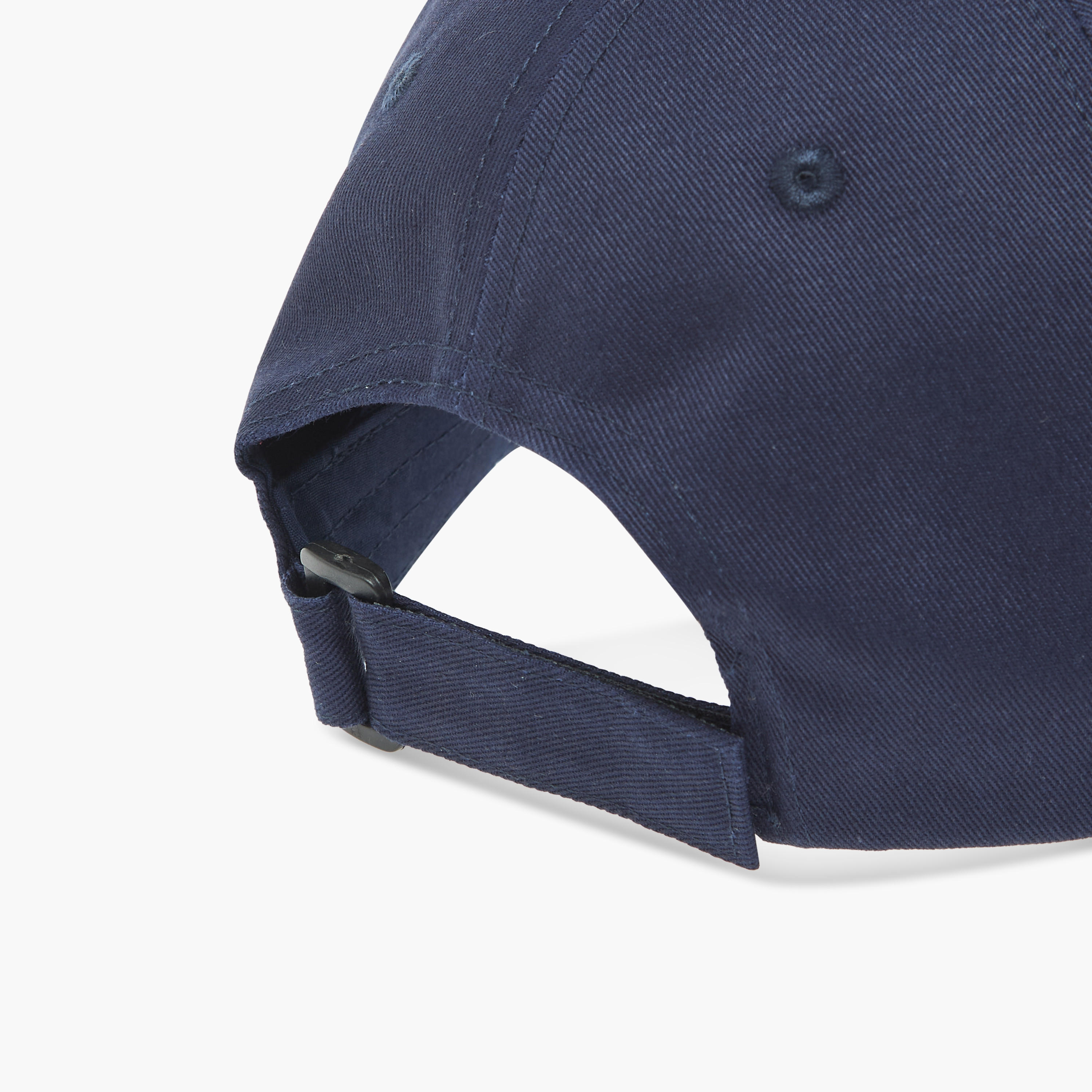 Embroidered Cap with Hook and Loop Closure-women-clothingaccessories-capsandhats-image-7