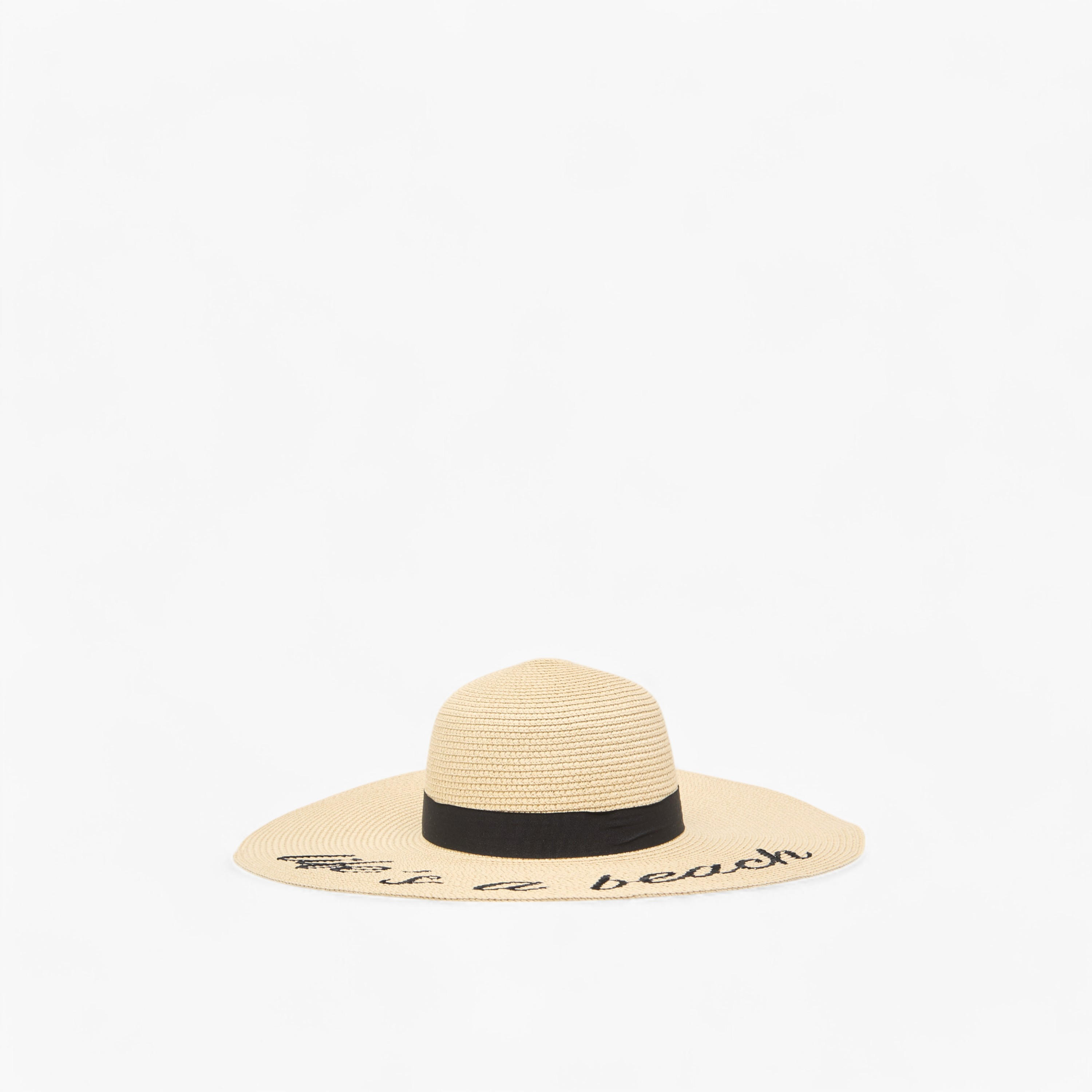 قبعة خيزران مطرزة-women-clothingaccessories-capsandhats-image-1