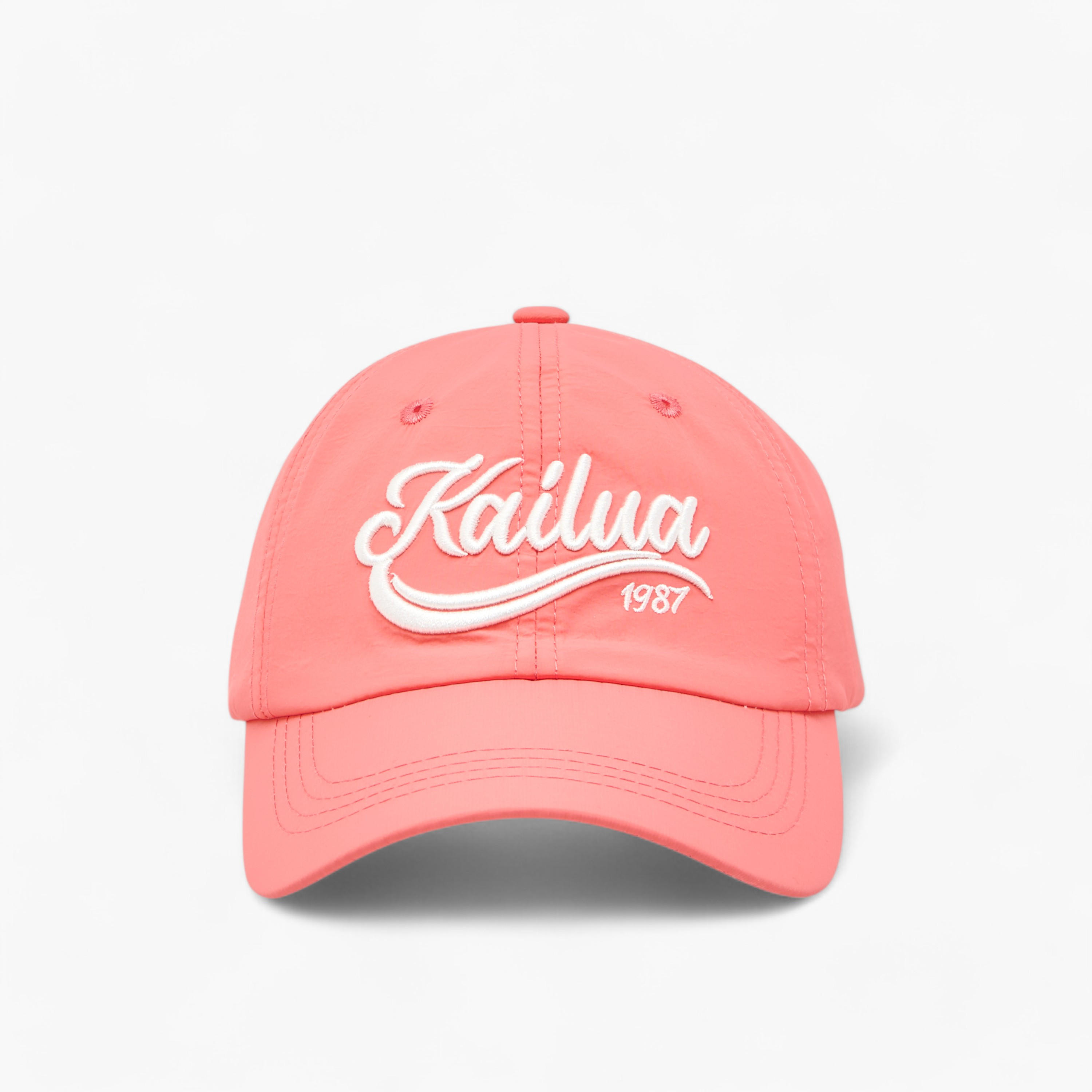 Embroidered Cap with Buckled Strap Closure-women-clothingaccessories-capsandhats-image-1