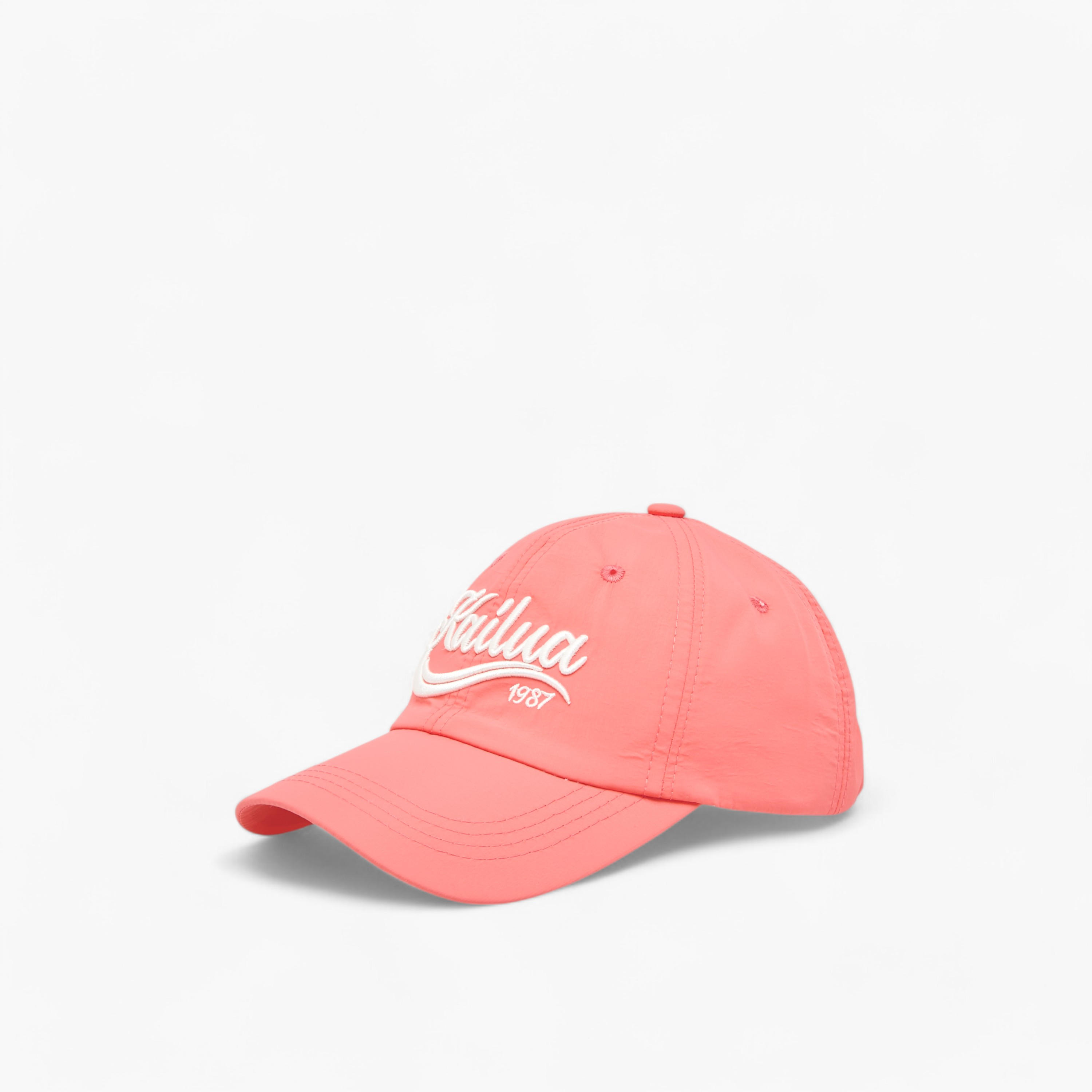 Embroidered Cap with Buckled Strap Closure-women-clothingaccessories-capsandhats-image-3
