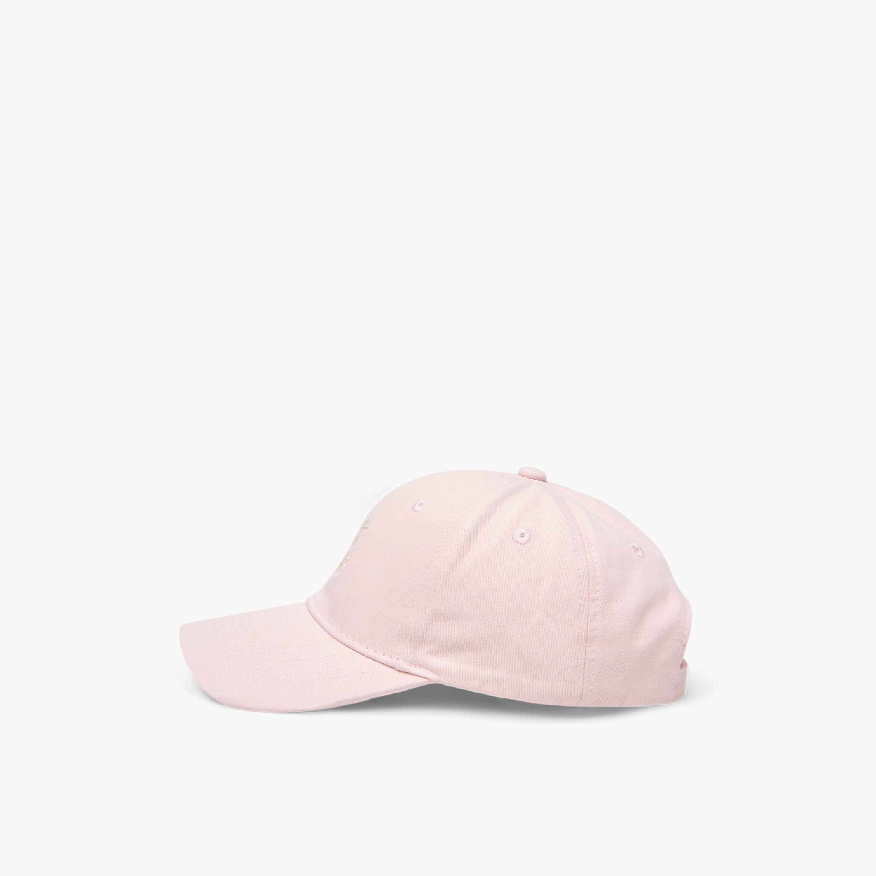 Embroidered Cap with Buckled Strap Closure-women-clothingaccessories-capsandhats-image-4