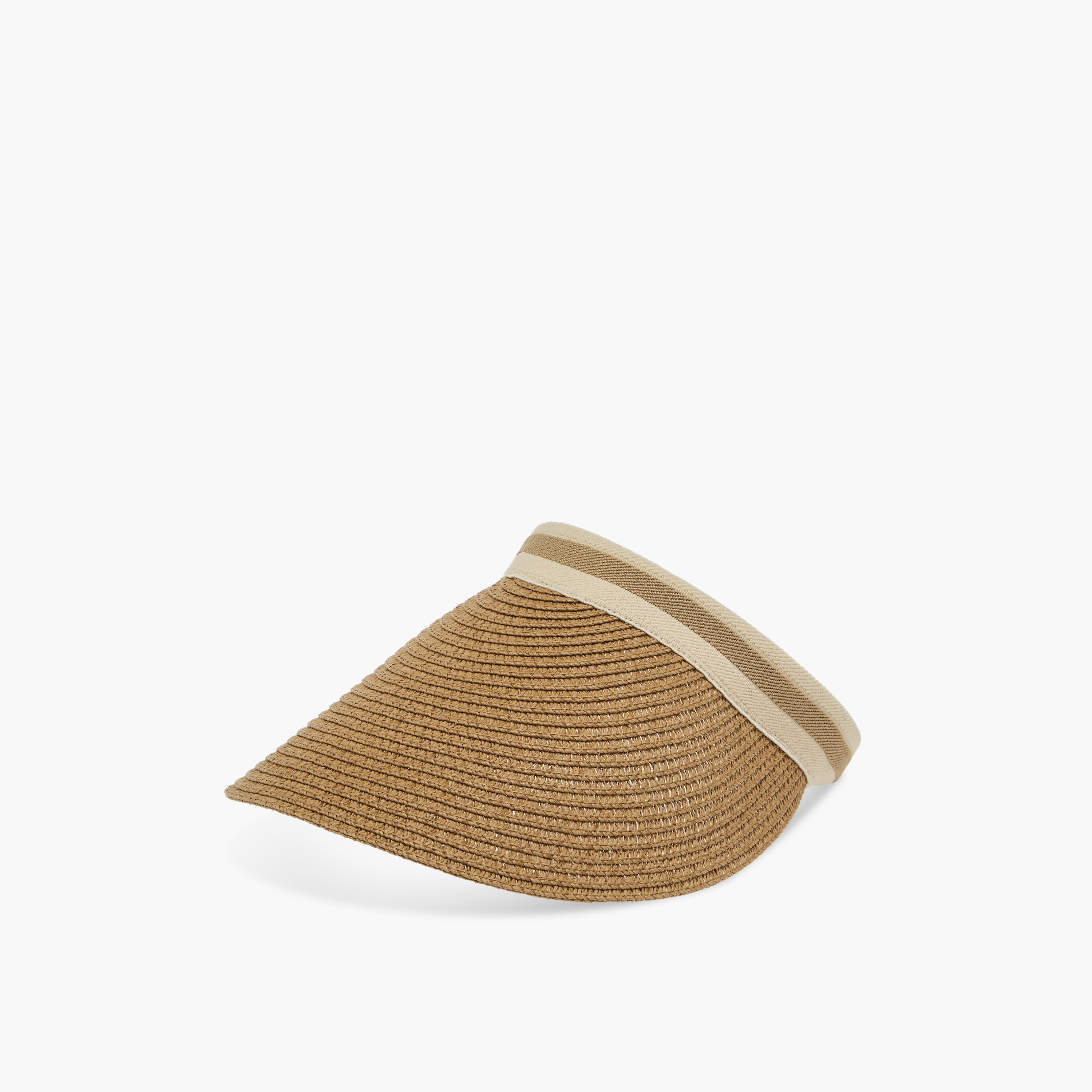 Textured Visor Cap-women-clothingaccessories-capsandhats-image-4