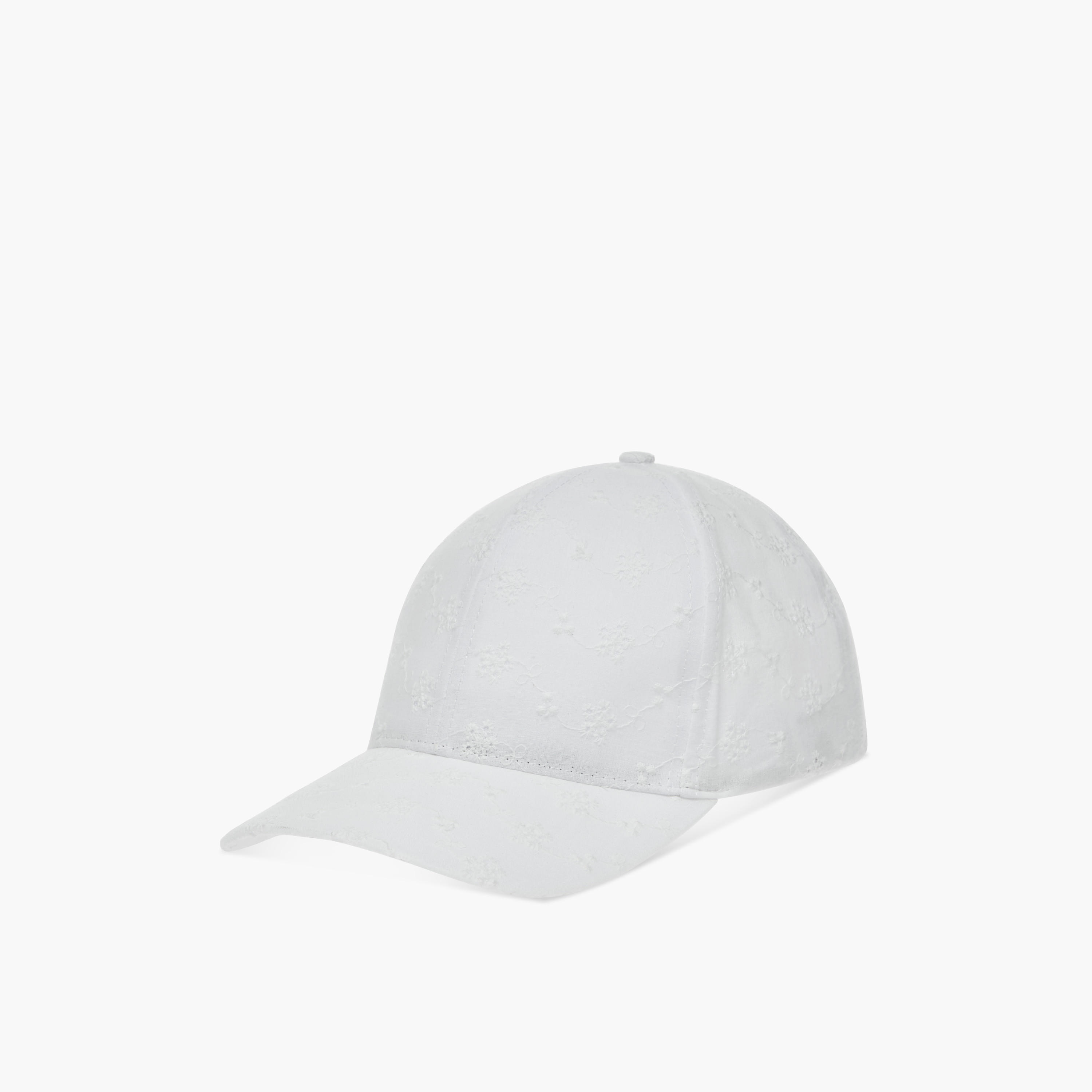 Embroidered Cap with Tie-Ups-women-clothingaccessories-capsandhats-image-3