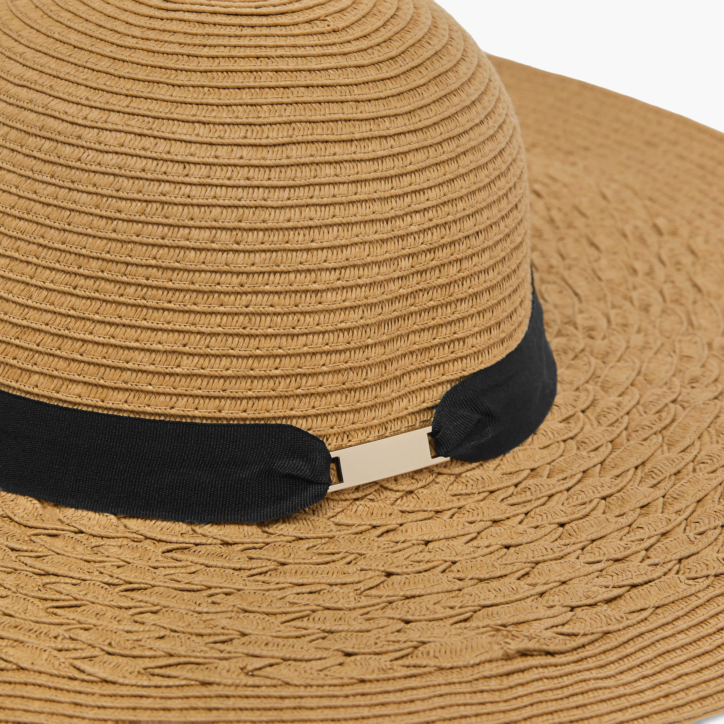 Textured Hat with Metal Accent-women-clothingaccessories-capsandhats-image-6