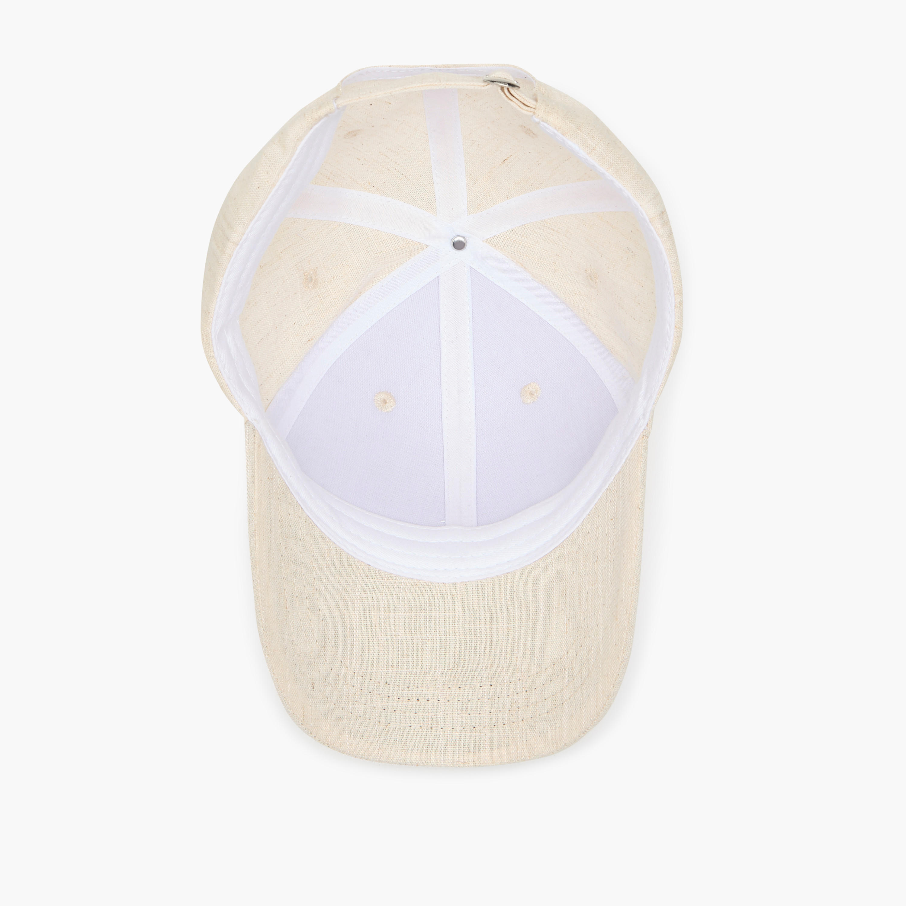 Textured Cap with Buckled Strap Closure-women-clothingaccessories-capsandhats-image-7