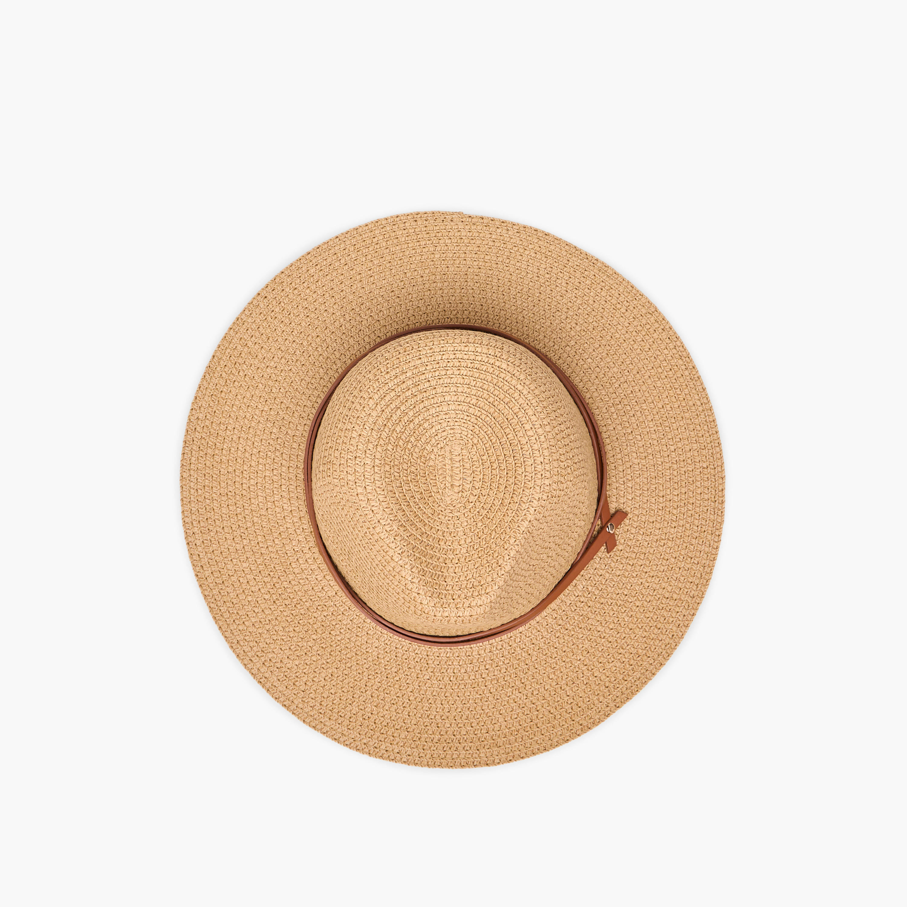 قبعة بارزة الملمس بتفاصيل حزام-women-clothingaccessories-capsandhats-image-5