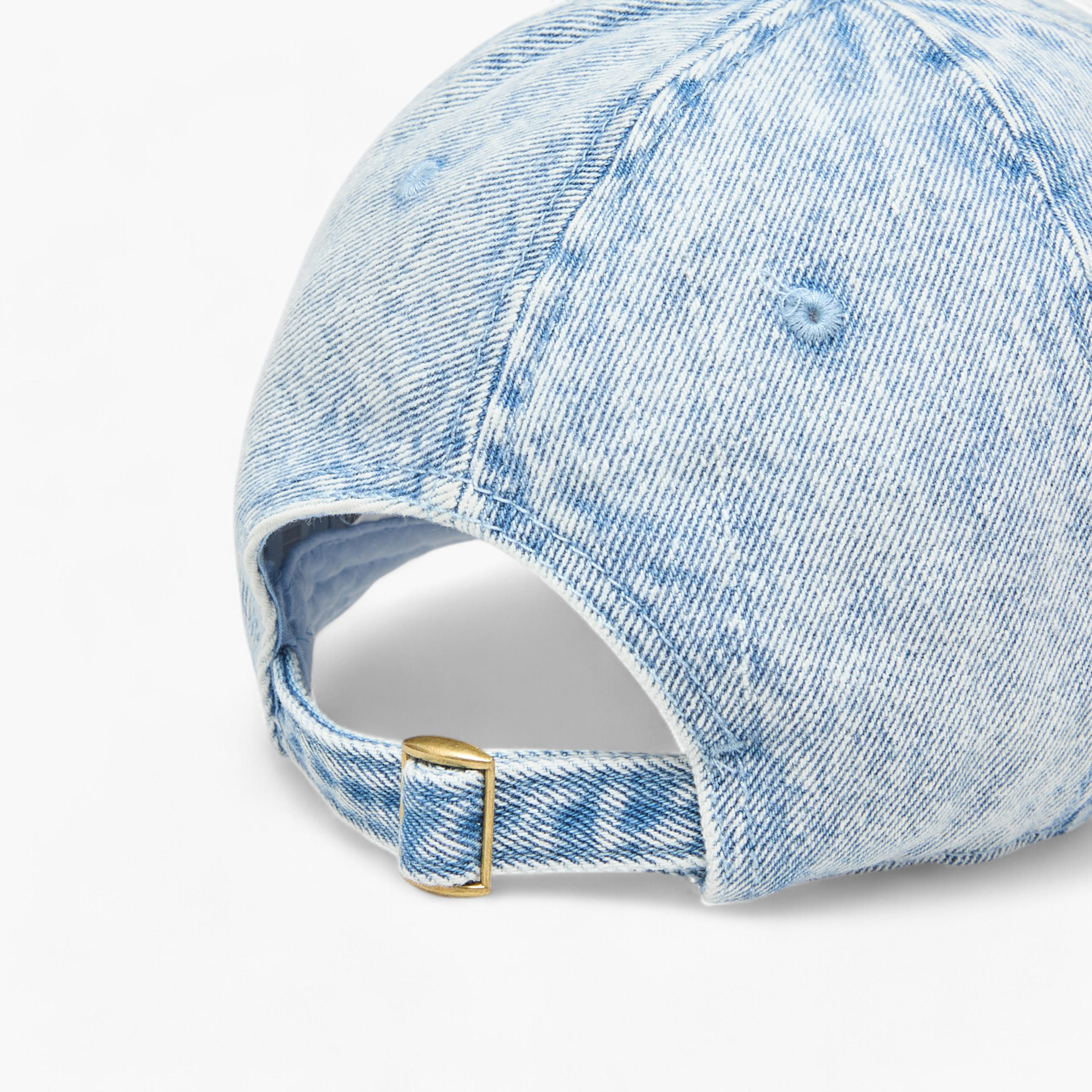 كاب دينم بحزام إغلاق بإبزيم-women-clothingaccessories-capsandhats-image-2