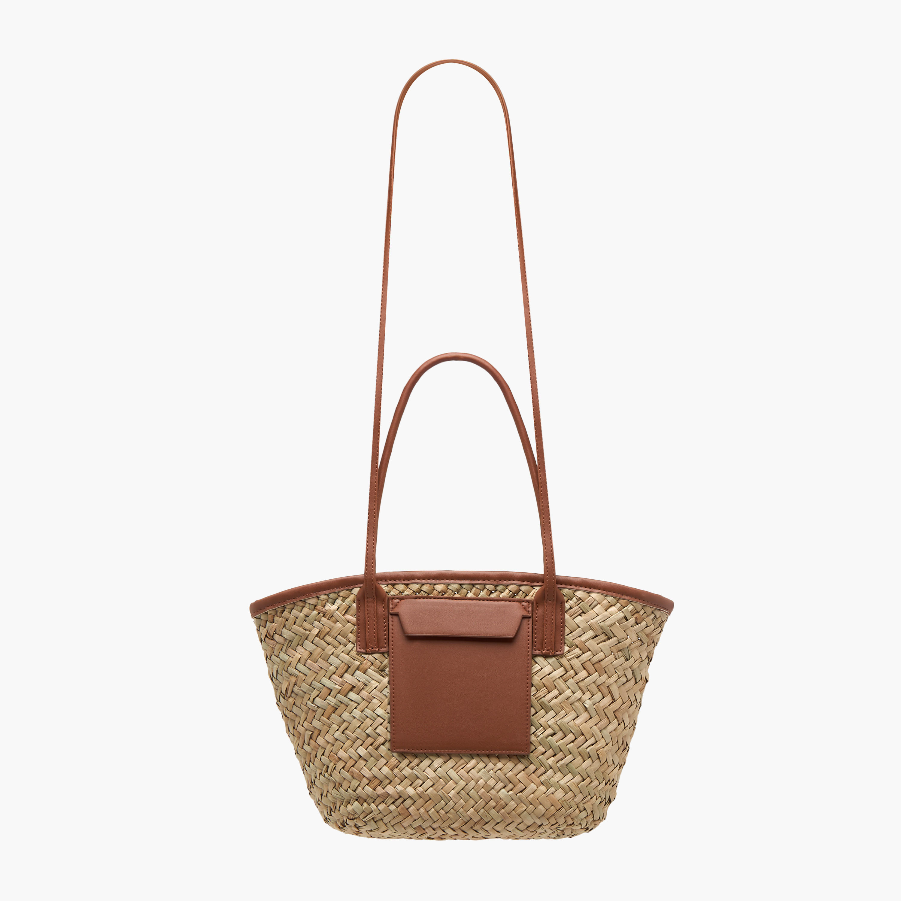 شنطة تسوق بملمس منسوج ومقابض وحزام-women-bagsandwallets-handbags-image-3