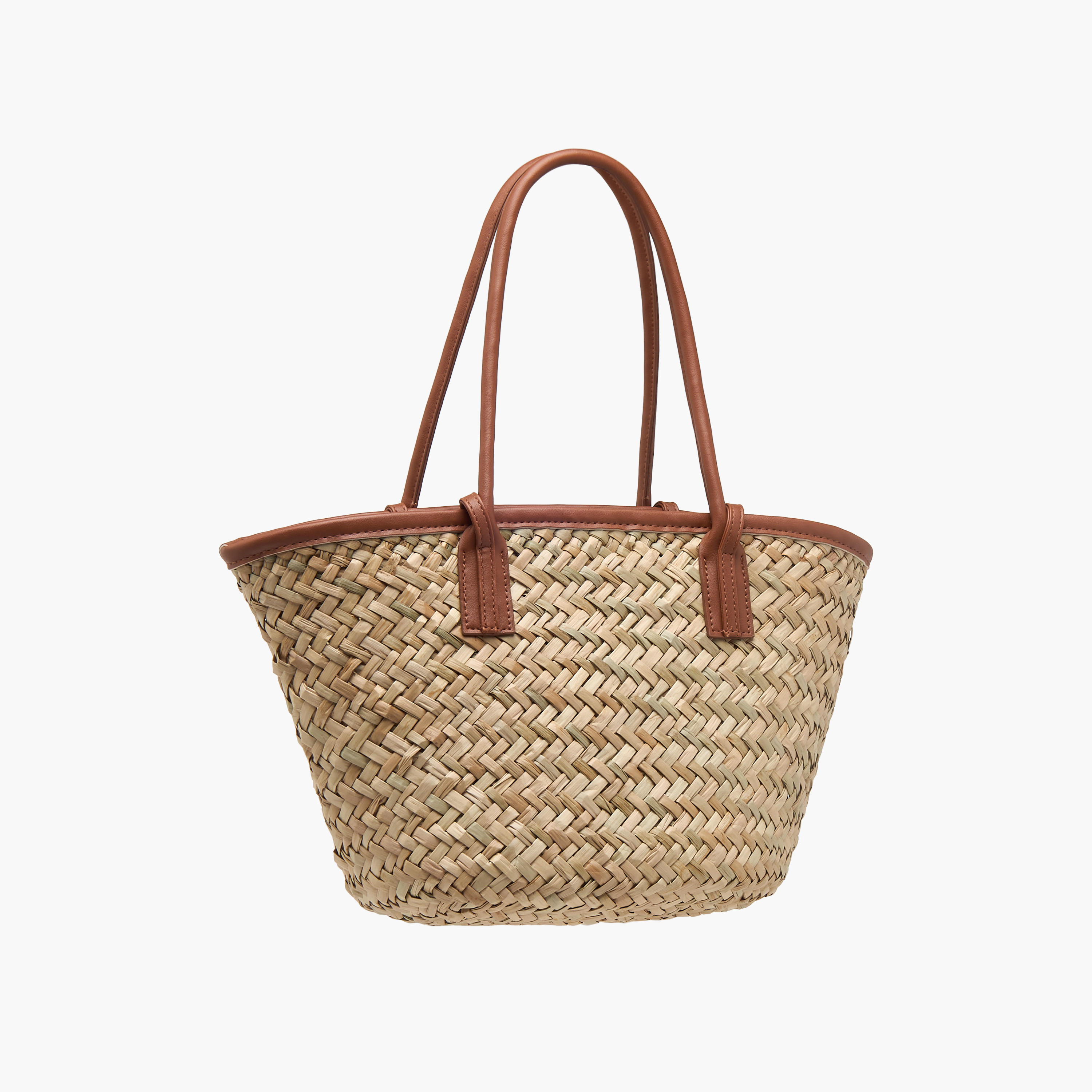 شنطة تسوق بملمس منسوج ومقابض وحزام-women-bagsandwallets-handbags-image-4