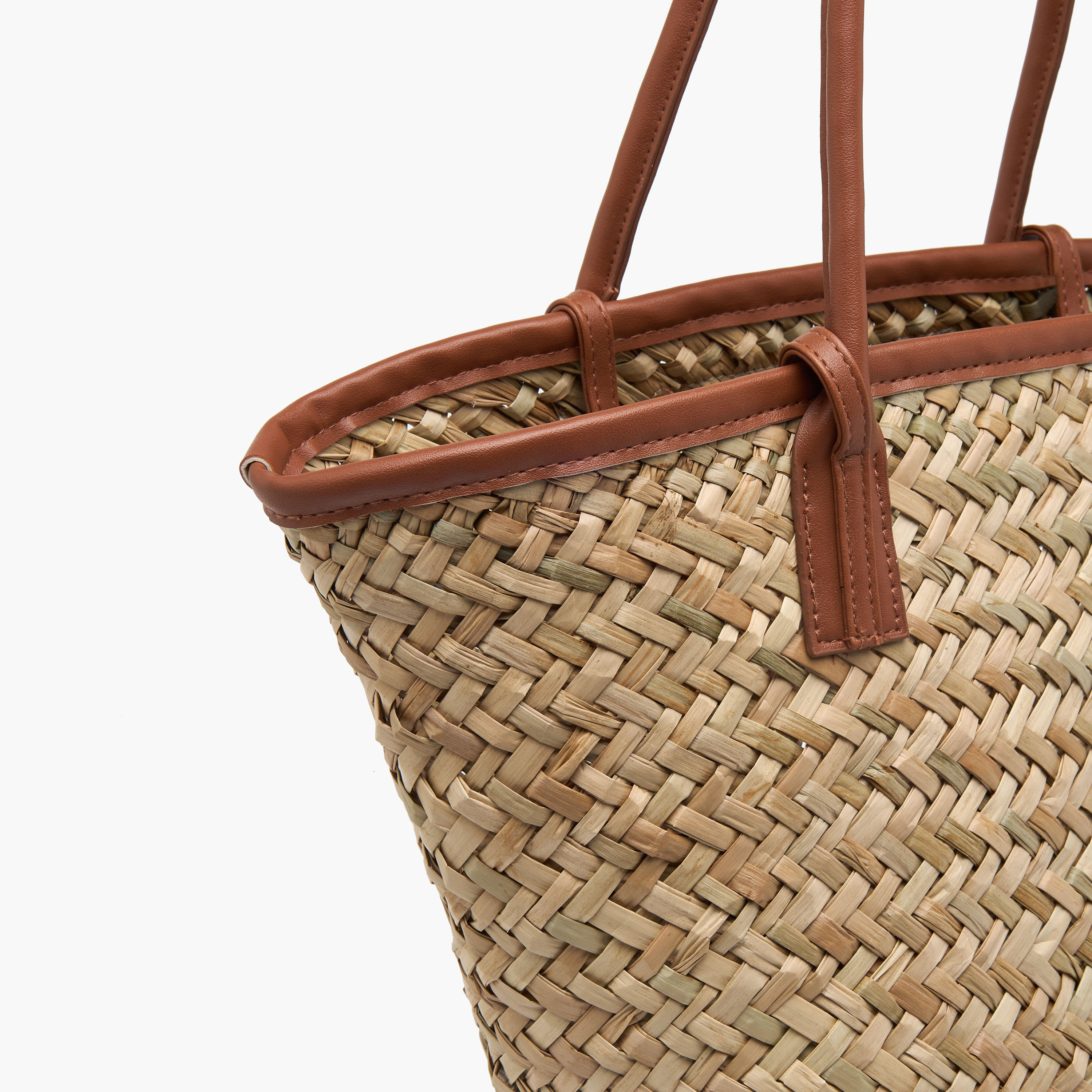 شنطة تسوق بملمس منسوج ومقابض وحزام-women-bagsandwallets-handbags-image-6