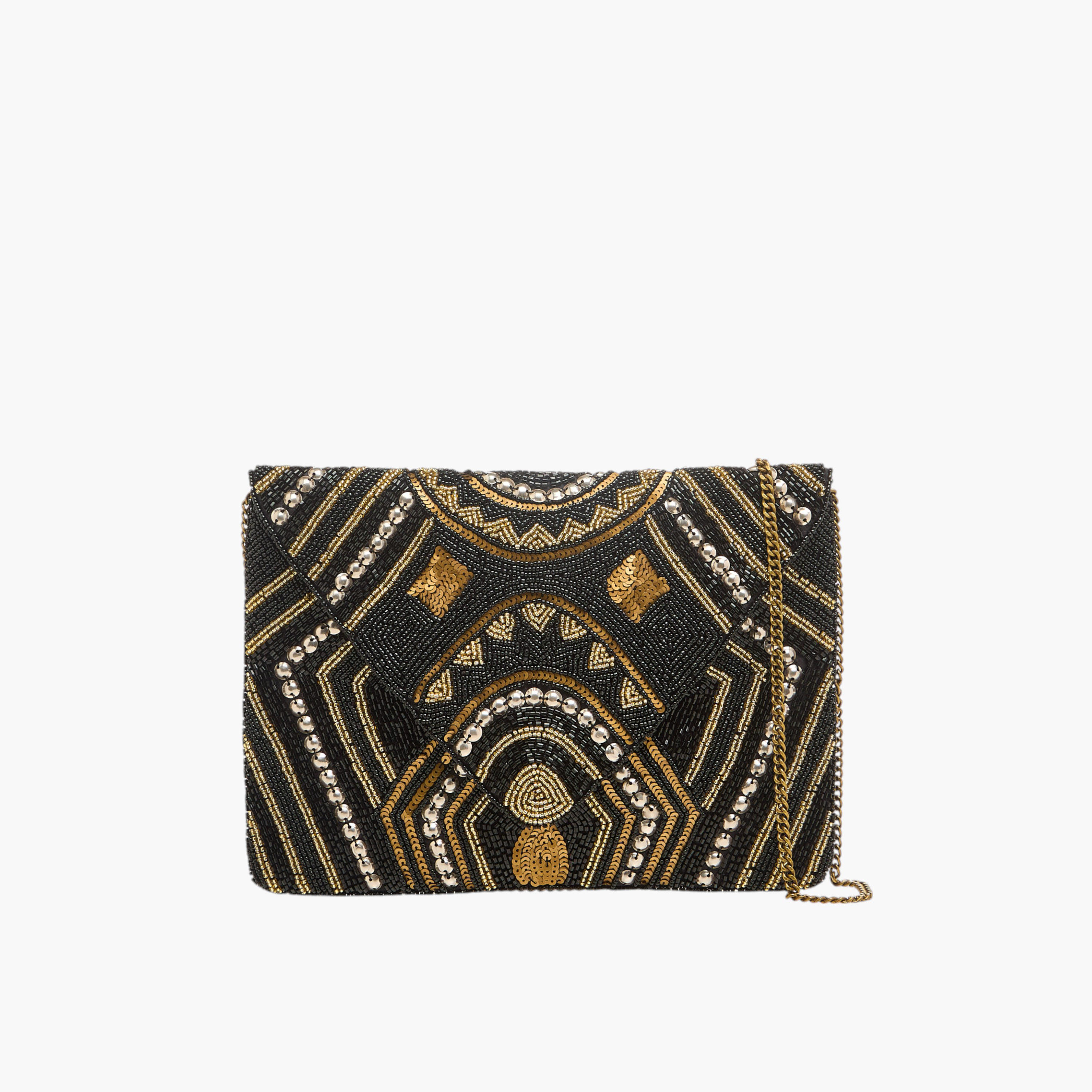 شنطة كلاتش مزينة بحزام سلسلة-women-bagsandwallets-handbags-image-1