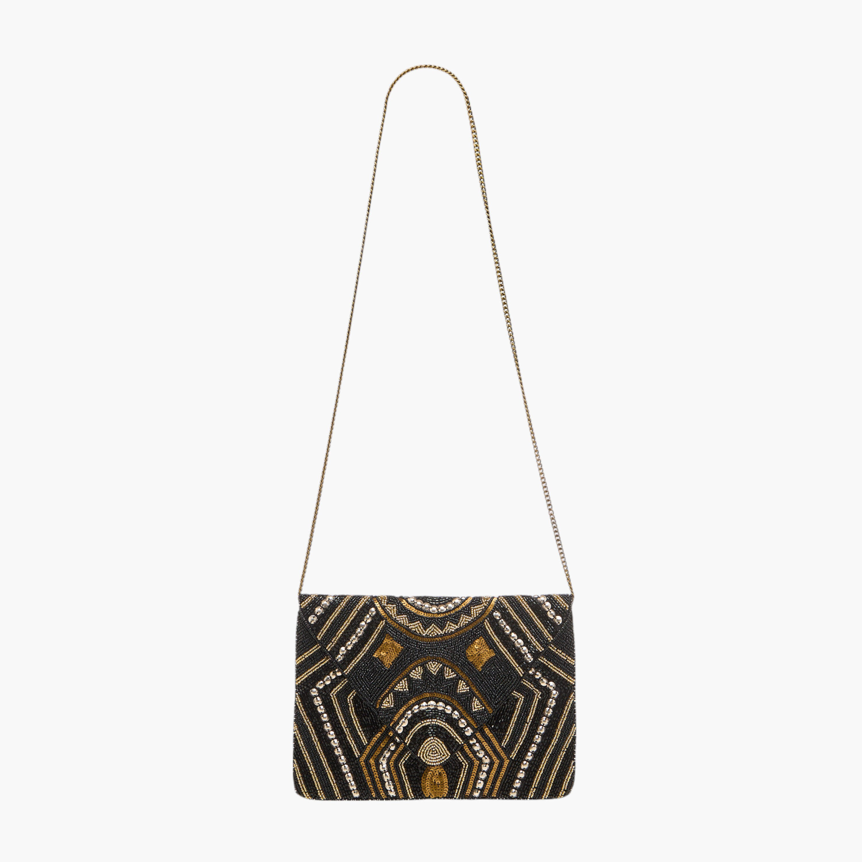 شنطة كلاتش مزينة بحزام سلسلة-women-bagsandwallets-handbags-image-3