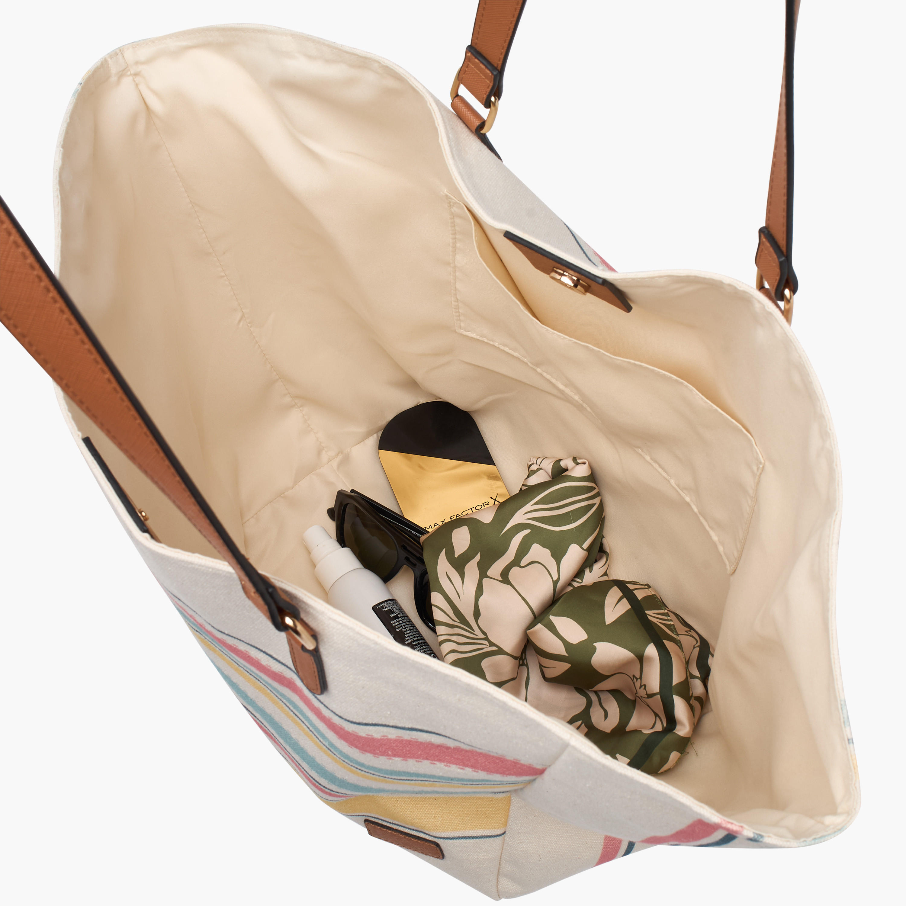 شنطة توتي مخططة بمقابض وزر إغلاق كباس-women-bagsandwallets-handbags-image-9