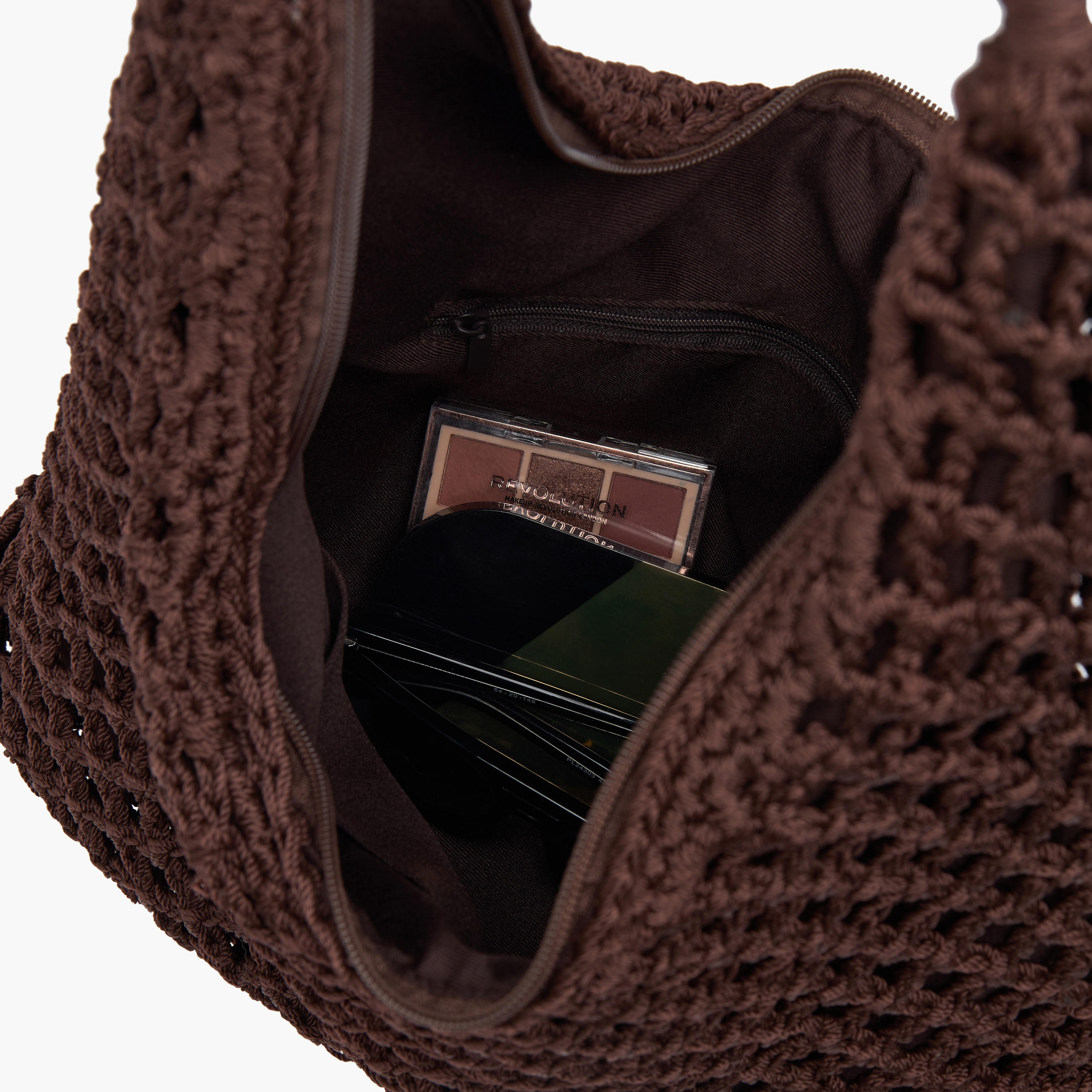 Crochet Tote Bag with Bead Detail and Zip Closure-women-bagsandwallets-handbags-image-9