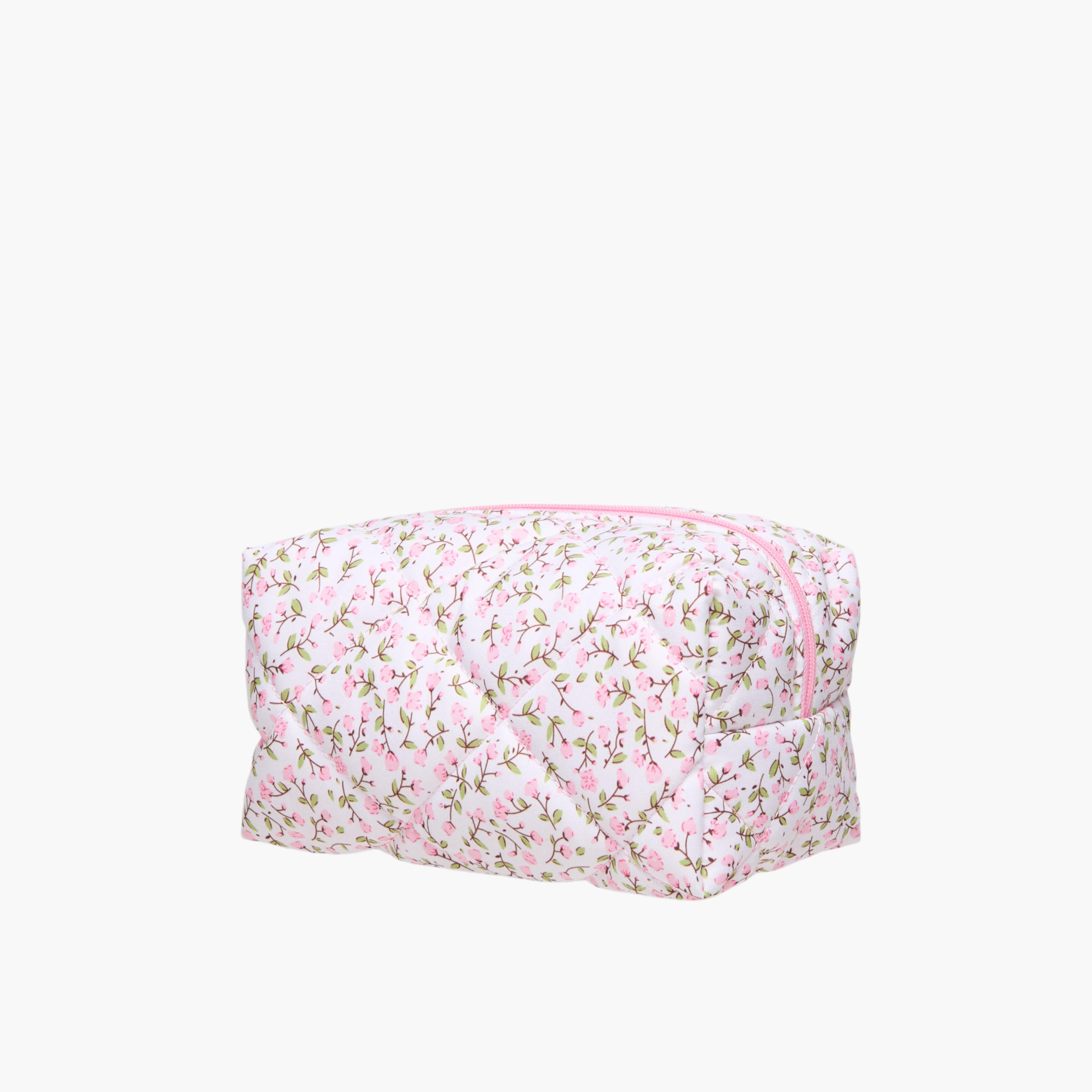 Floral Print Pouch with Zip Closure-women-bagsandwallets-handbags-image-2