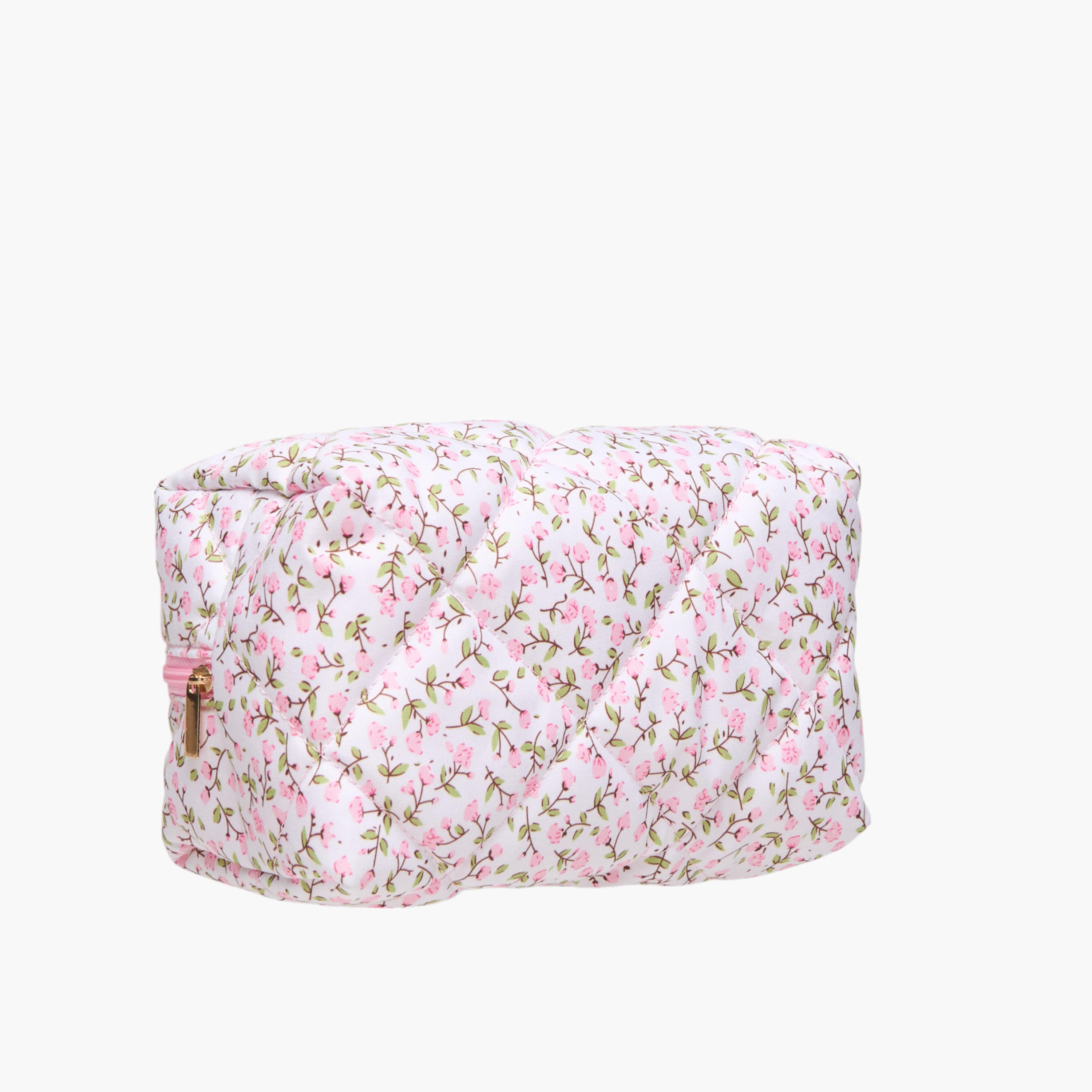 Floral Print Pouch with Zip Closure-women-bagsandwallets-handbags-image-5