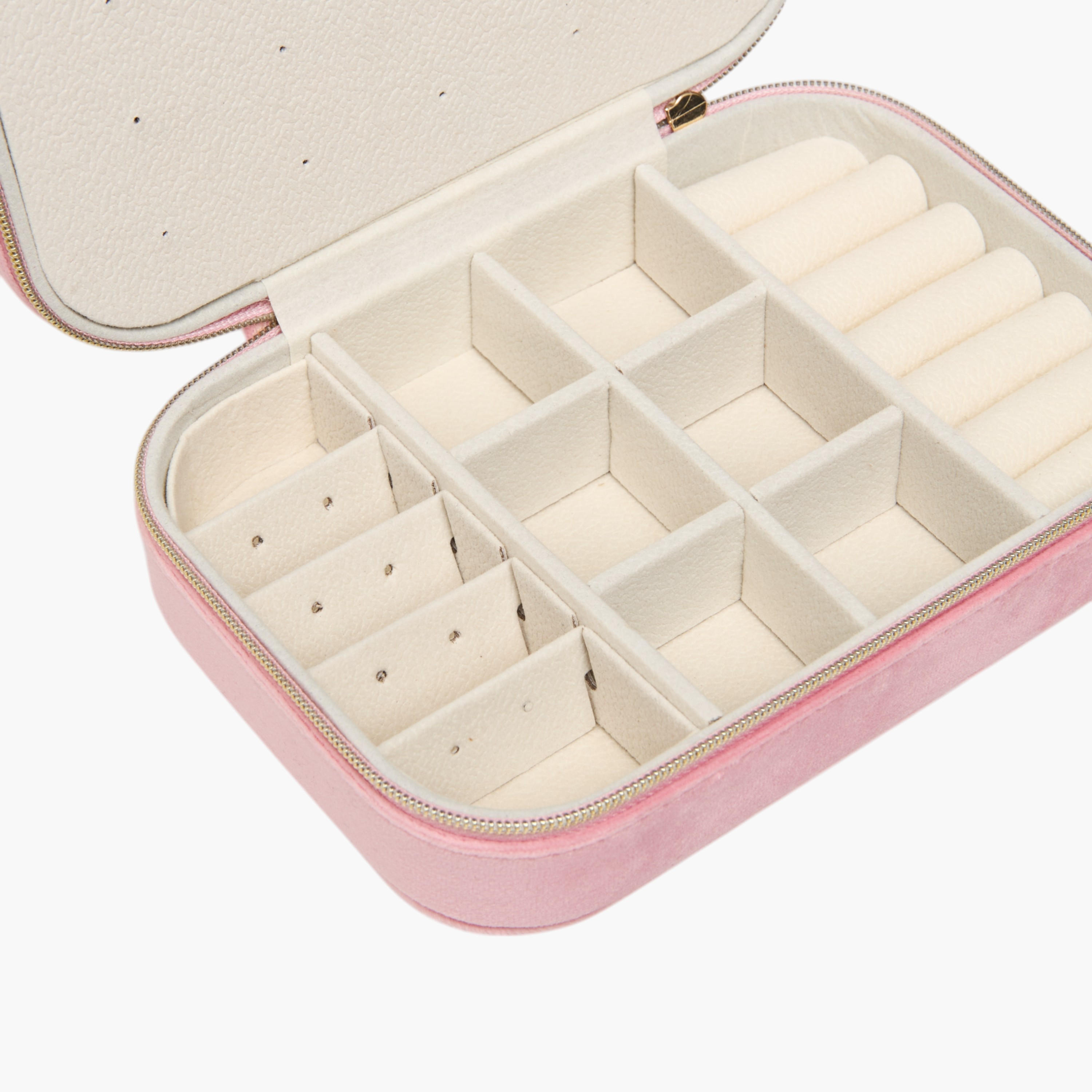 صندوق مجوهرات مقسّم بسحاب إغلاق-women-watchesandjewellery-jewellery-storage-image-1